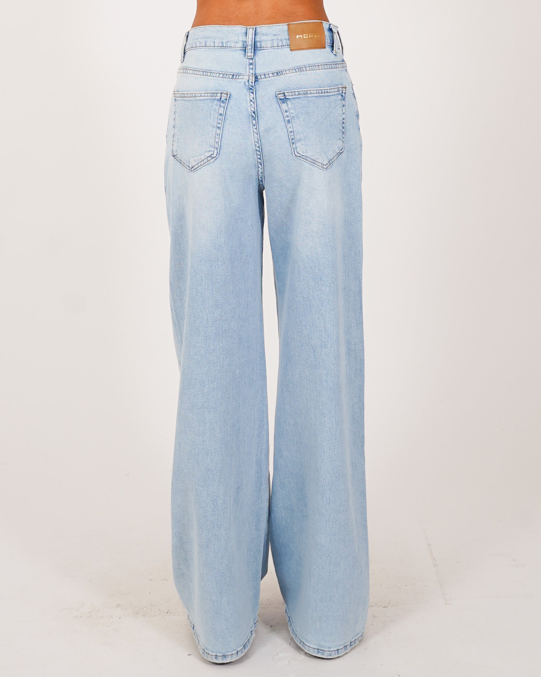 Jeans con dettaglio regular fit in tela denim - Ferita