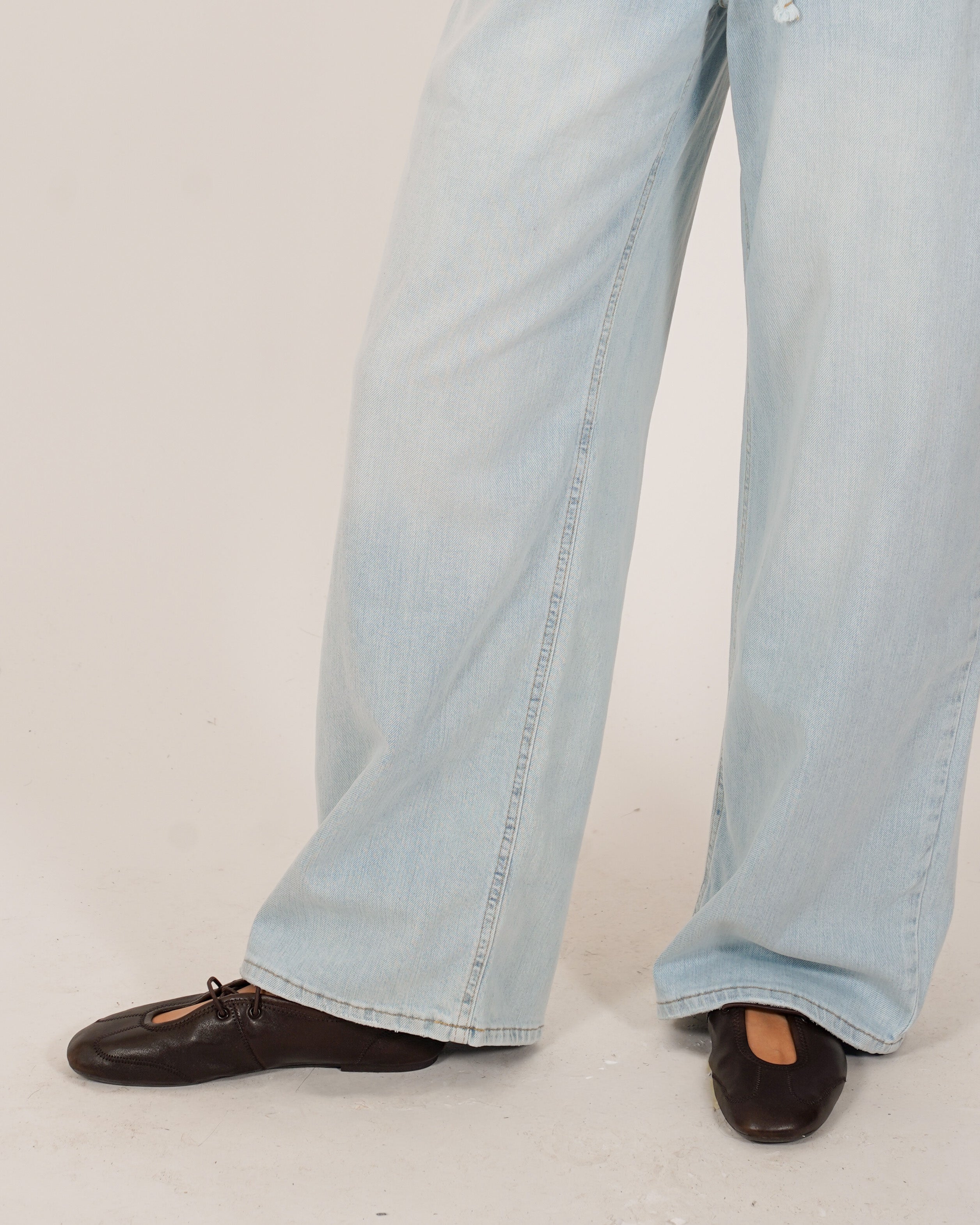 Jeans balloon fit con coulisse in tela denim - Urgente