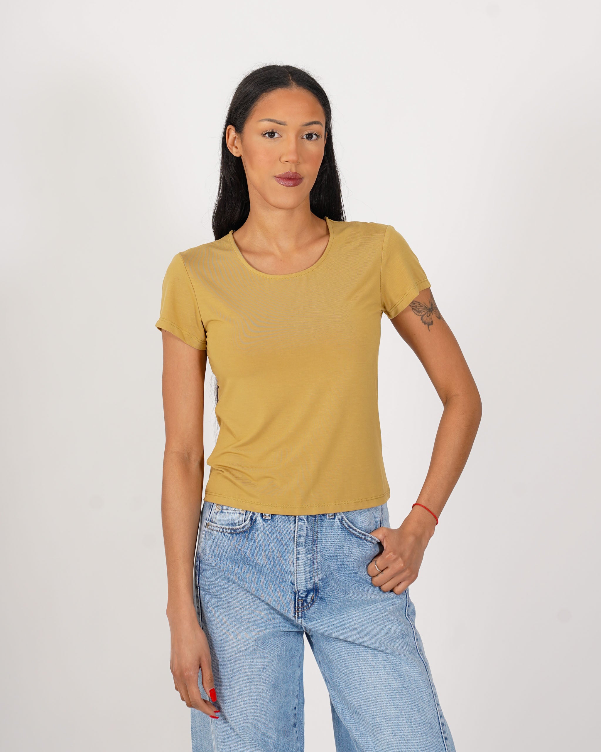 Shirt girocollo slim fit - Misteriosa