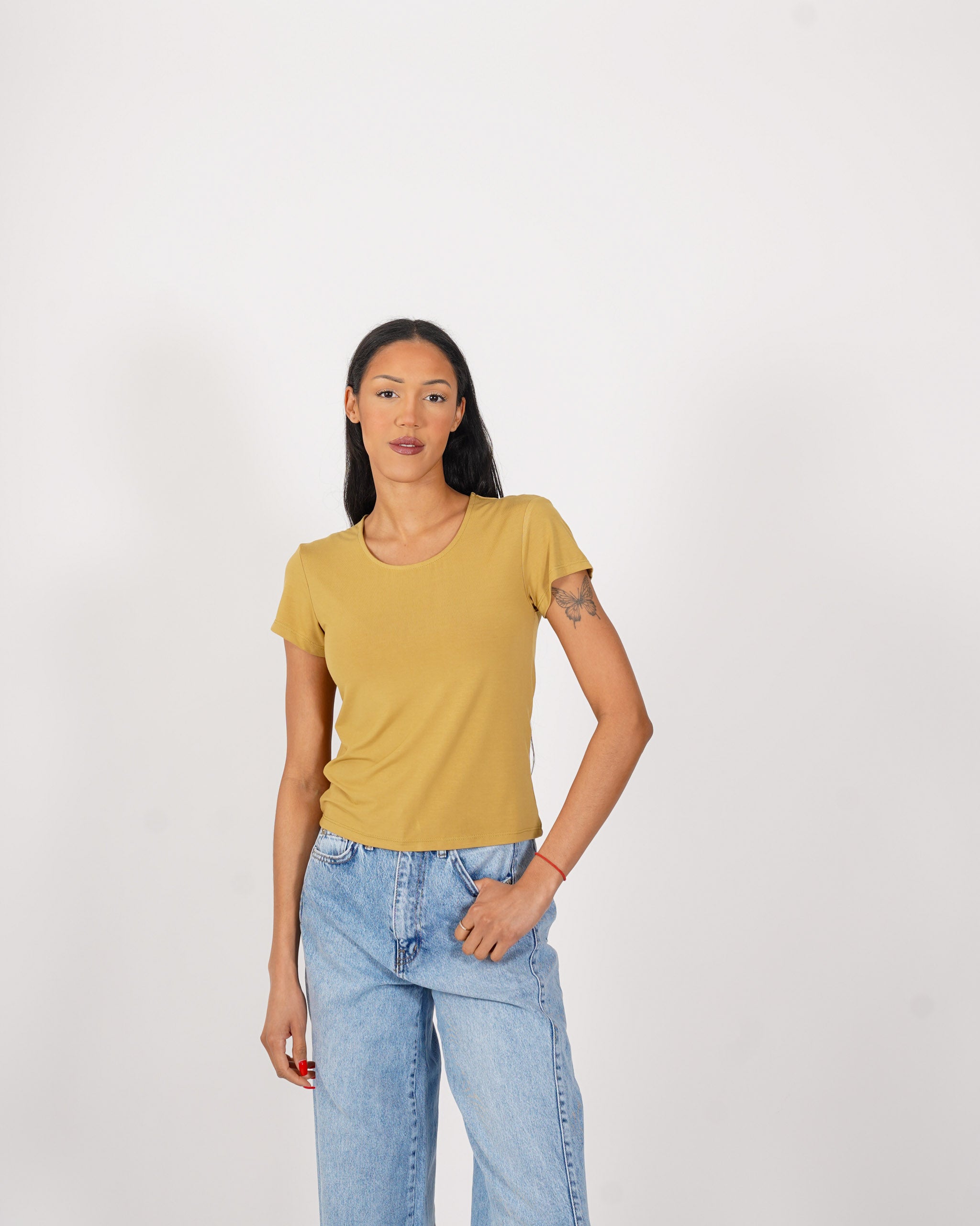 Shirt girocollo slim fit - Misteriosa