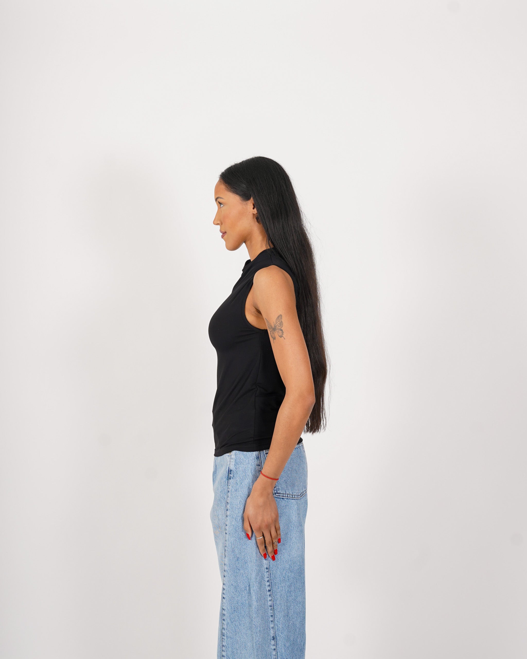 Lupetto smanicato collo alto - Sensibile