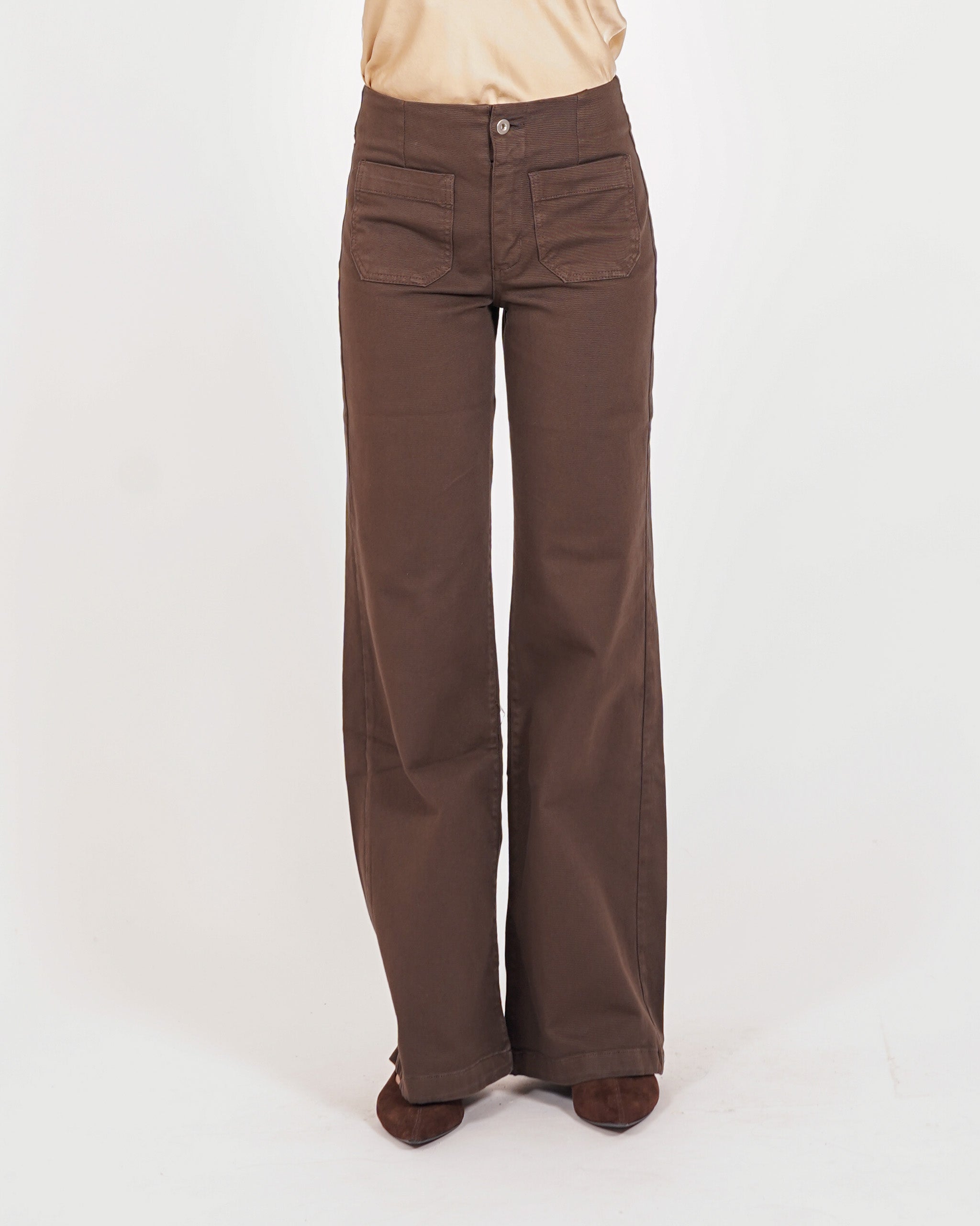 Pantaloni taglio jeans in cotone - Seneca
