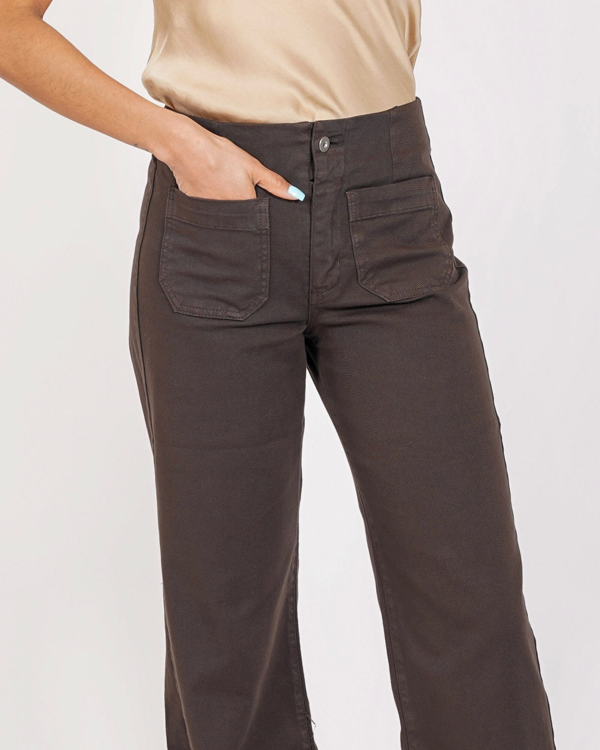 Pantaloni taglio jeans in cotone - Seneca