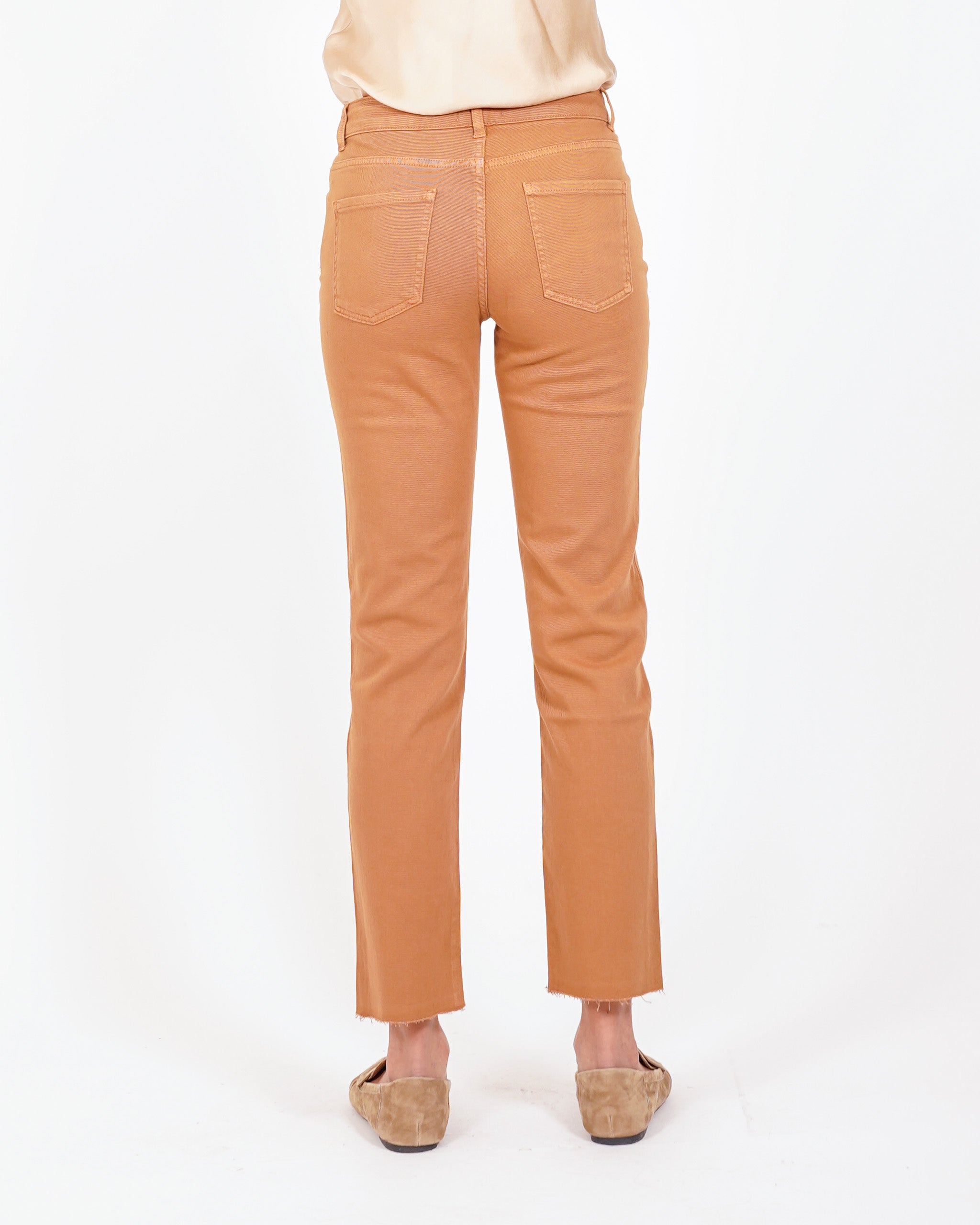 Pantaloni cropped slim fit in cotone - Zenone