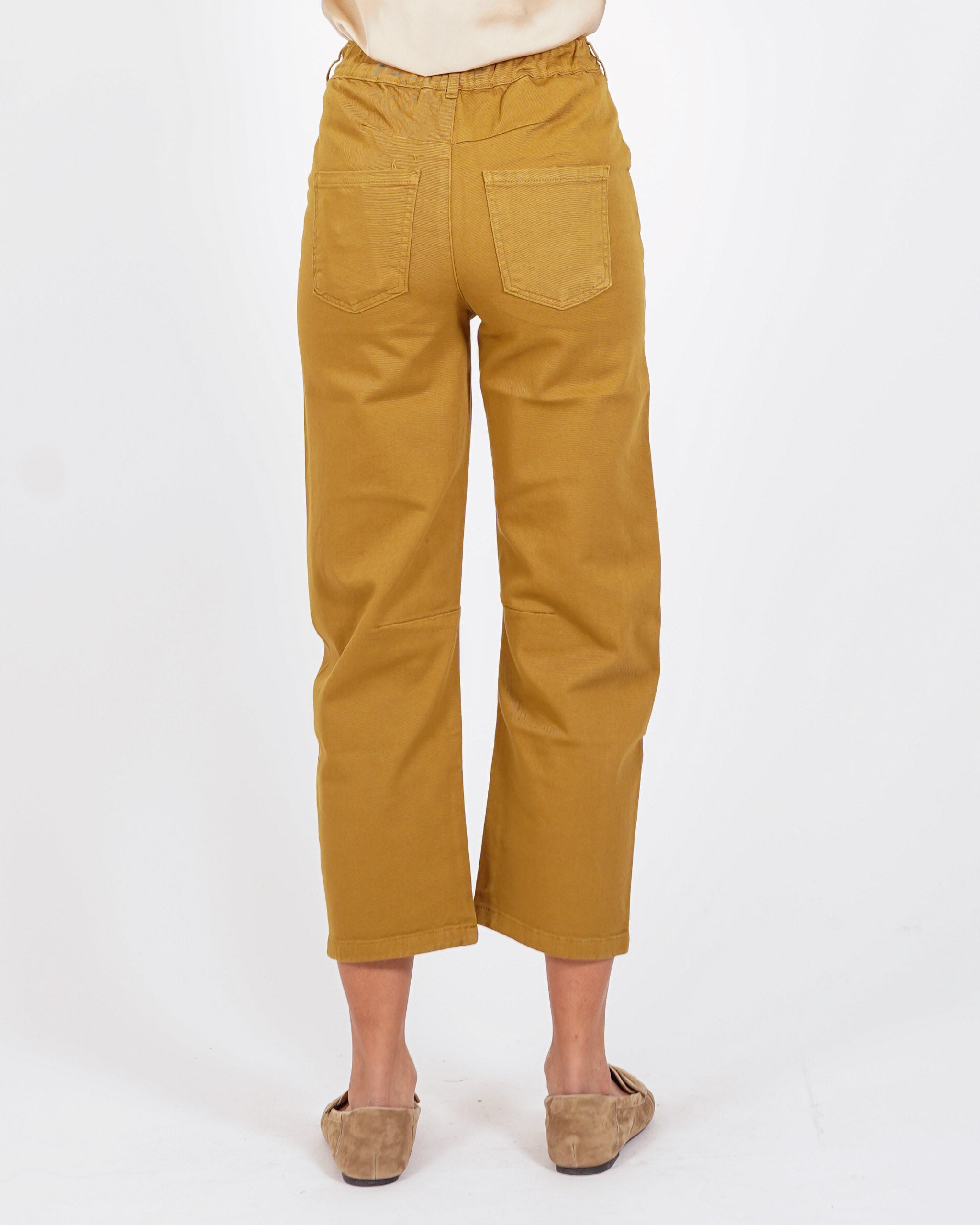 Pantaloni cropped taglio jeans in cotone - Paolina