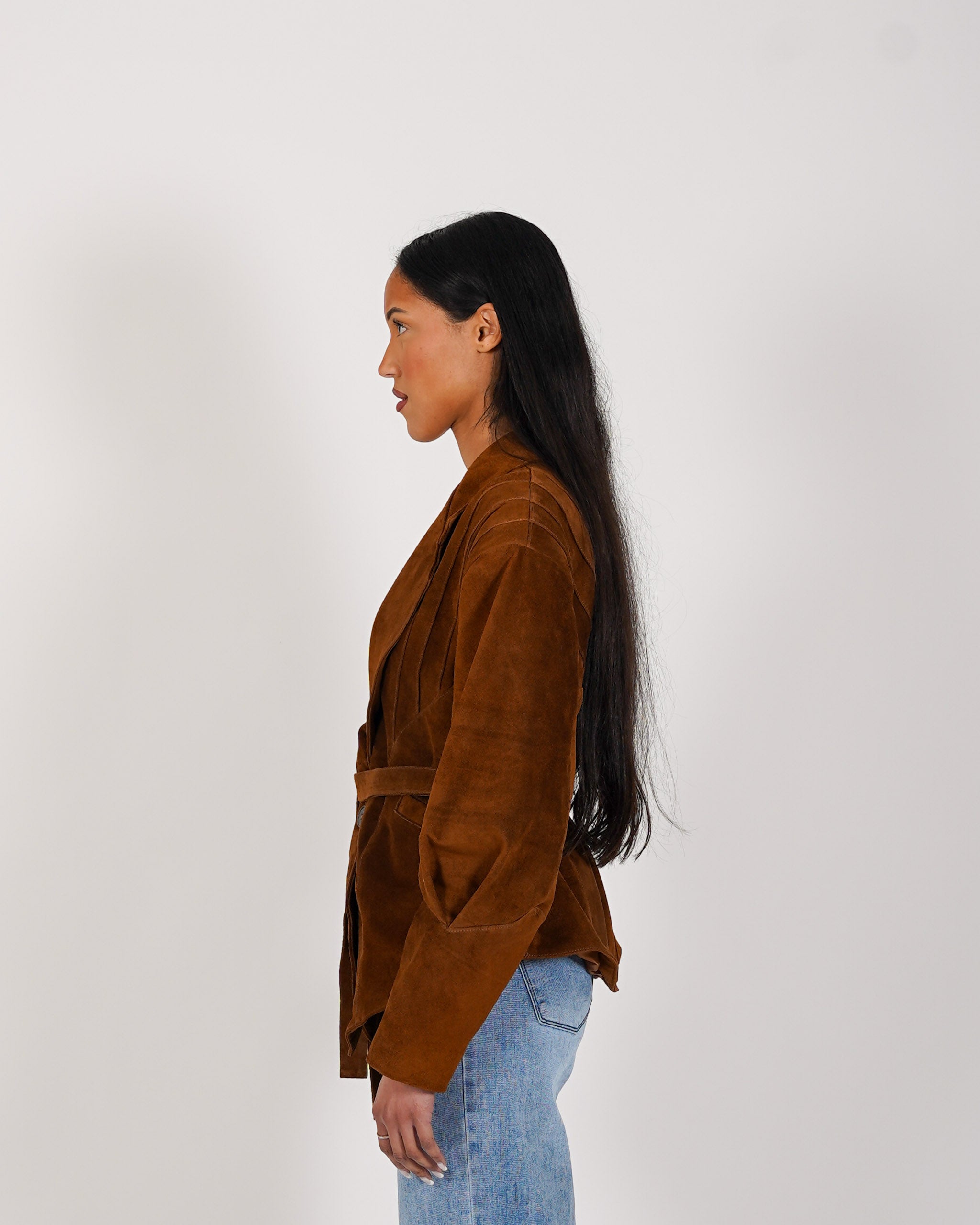 Giacca monopetto in crosta vintage - Shona