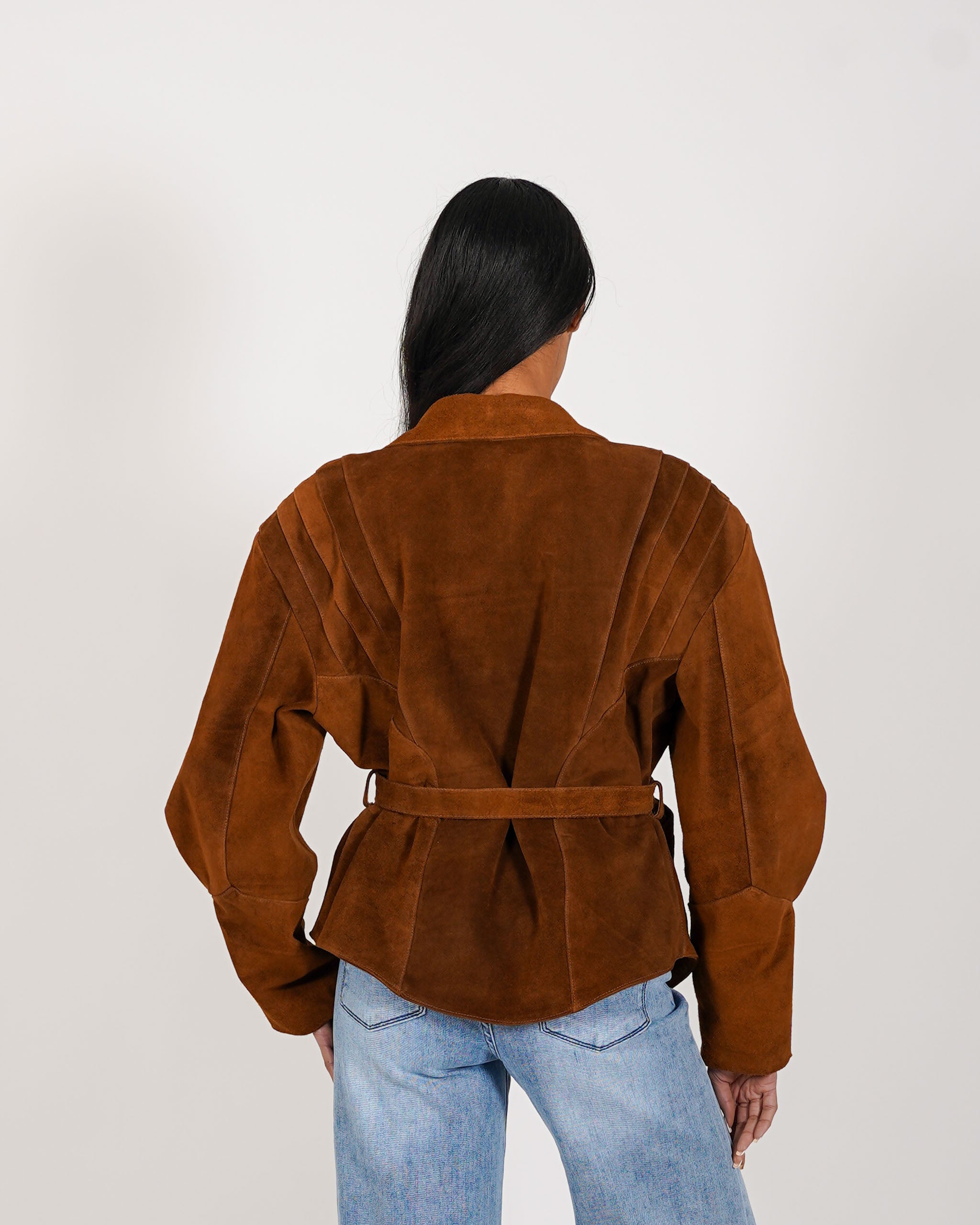 Giacca monopetto in crosta vintage - Shona