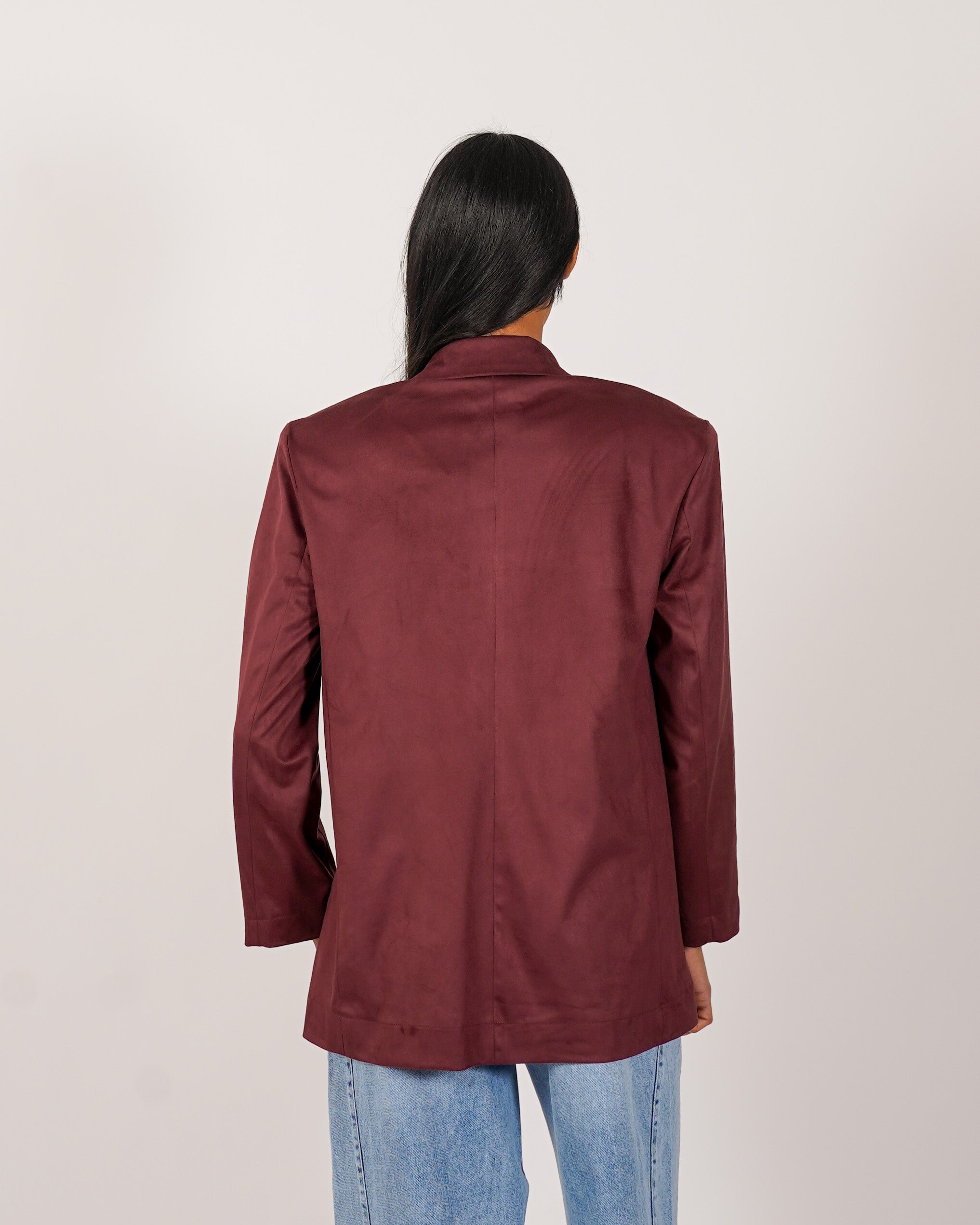 Blazer monopetto in tessuto ecocamoscio - Fugace