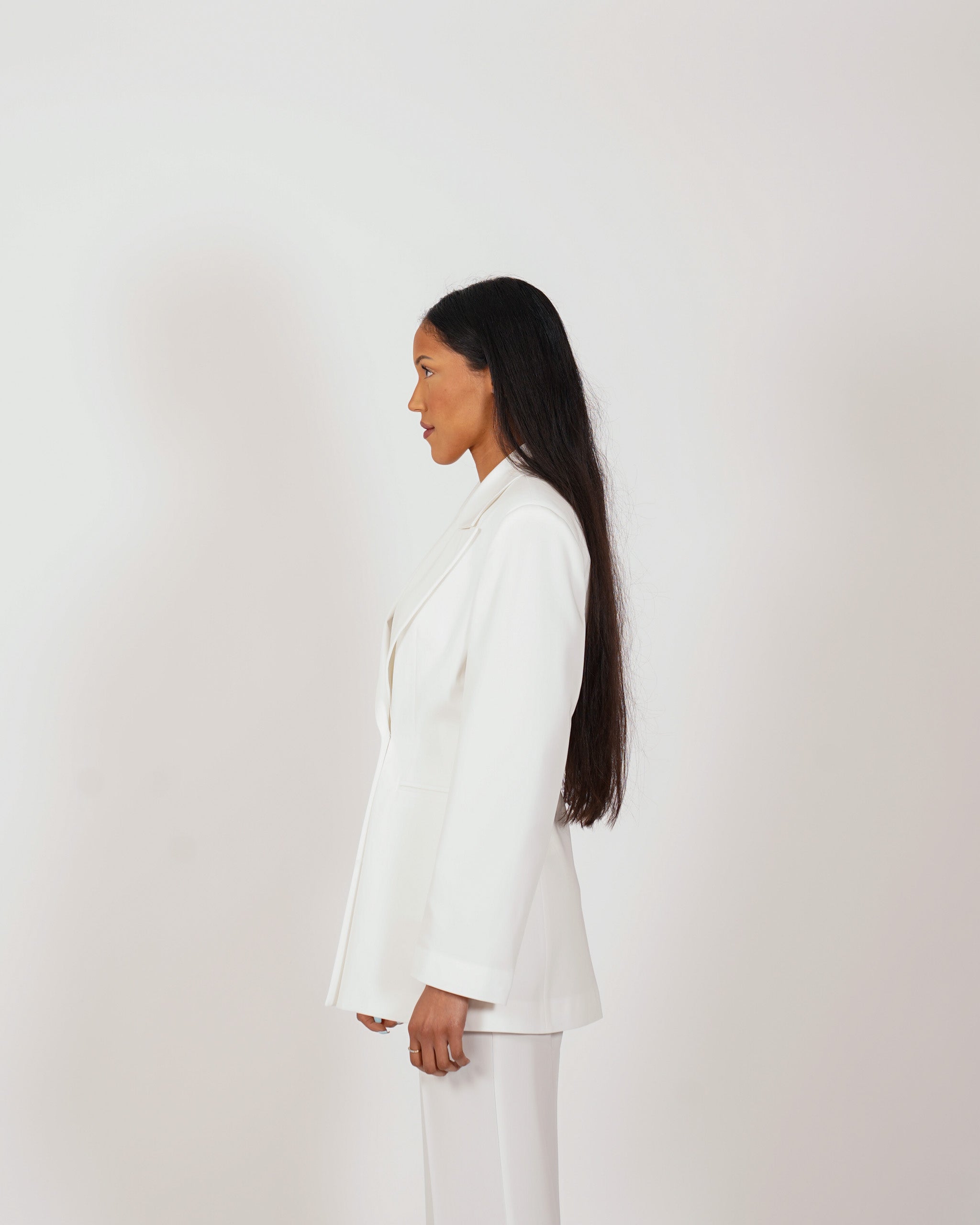 Giacca monopetto tessuto fluido - Albana