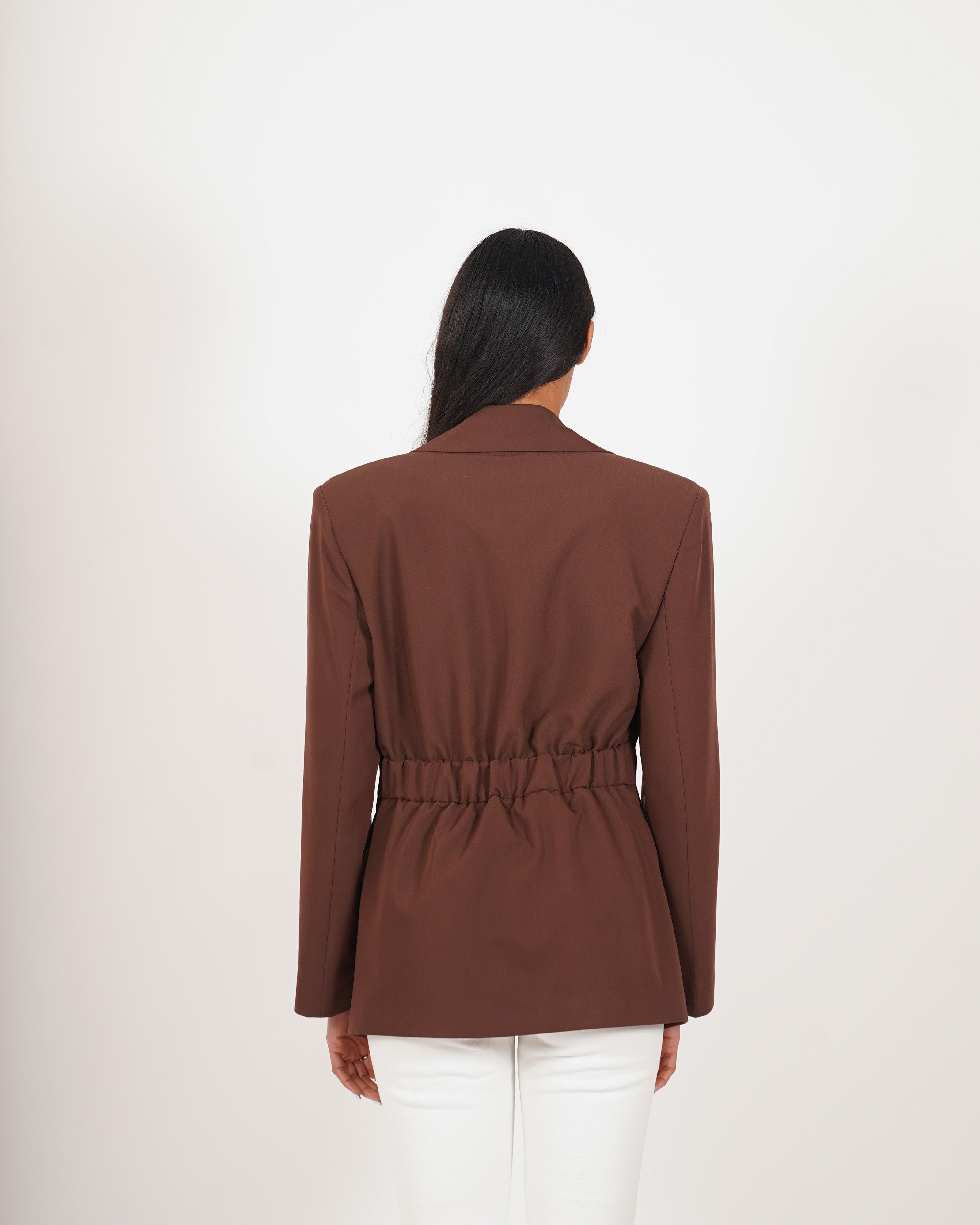 Giacca monopetto con dettaglio sul retro - Vokova