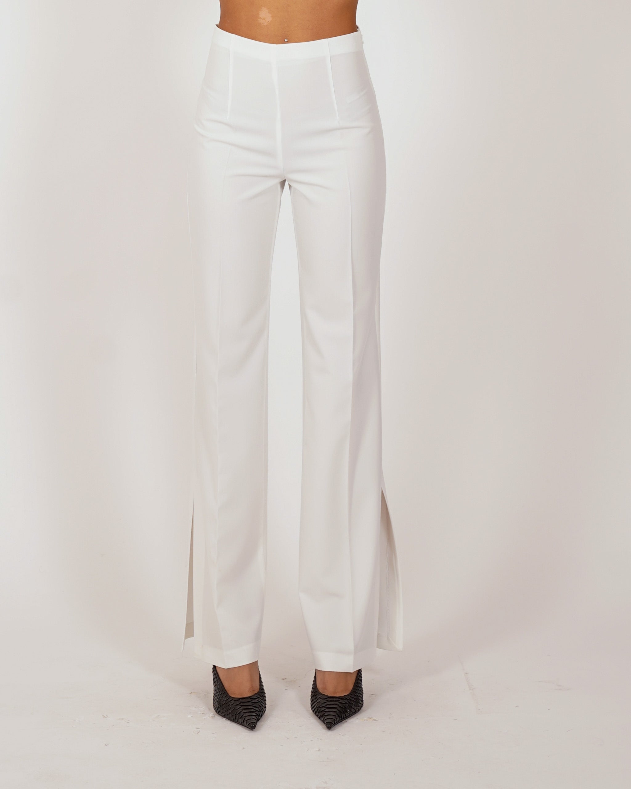 Pantaloni slim fit con spacco sul fondo - Zodiaco