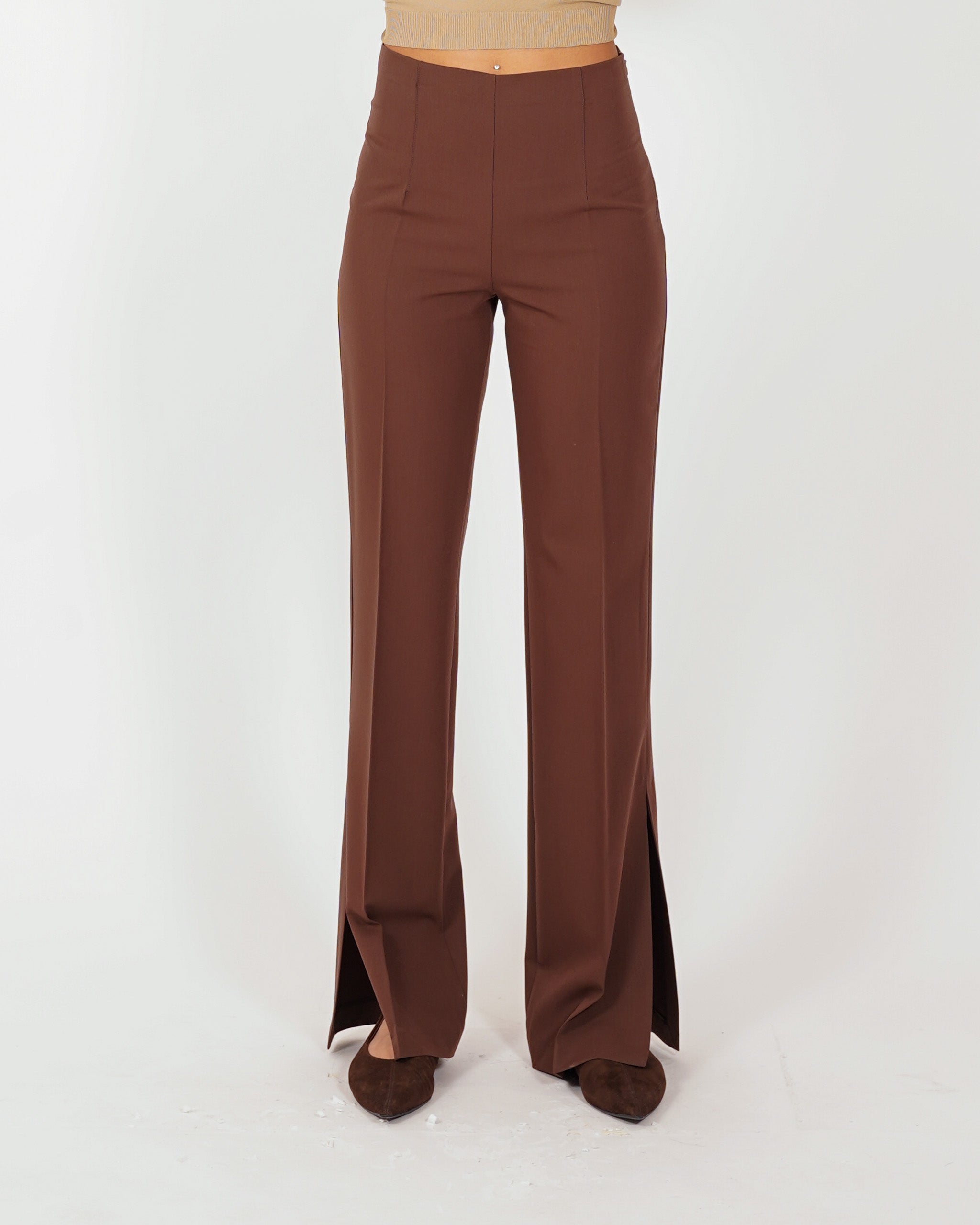 Pantaloni slim fit con spacco sul fondo - Zodiaco