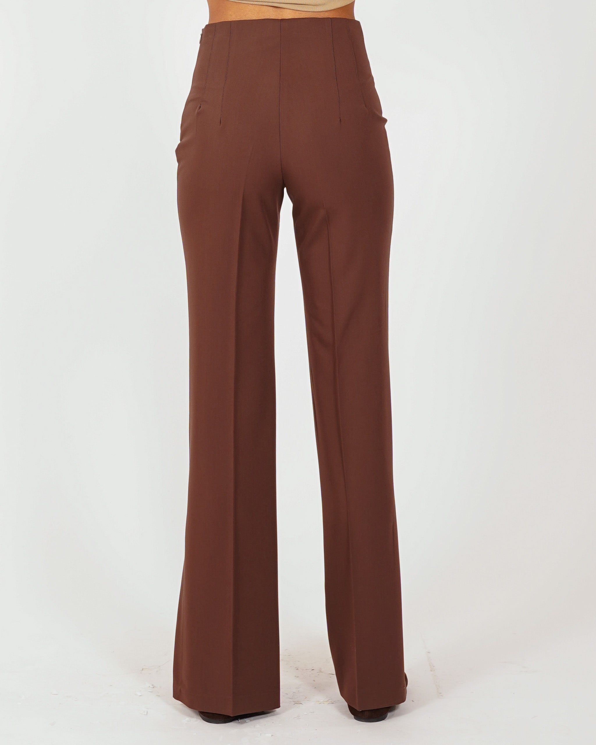 Pantaloni slim fit con spacco sul fondo - Zodiaco