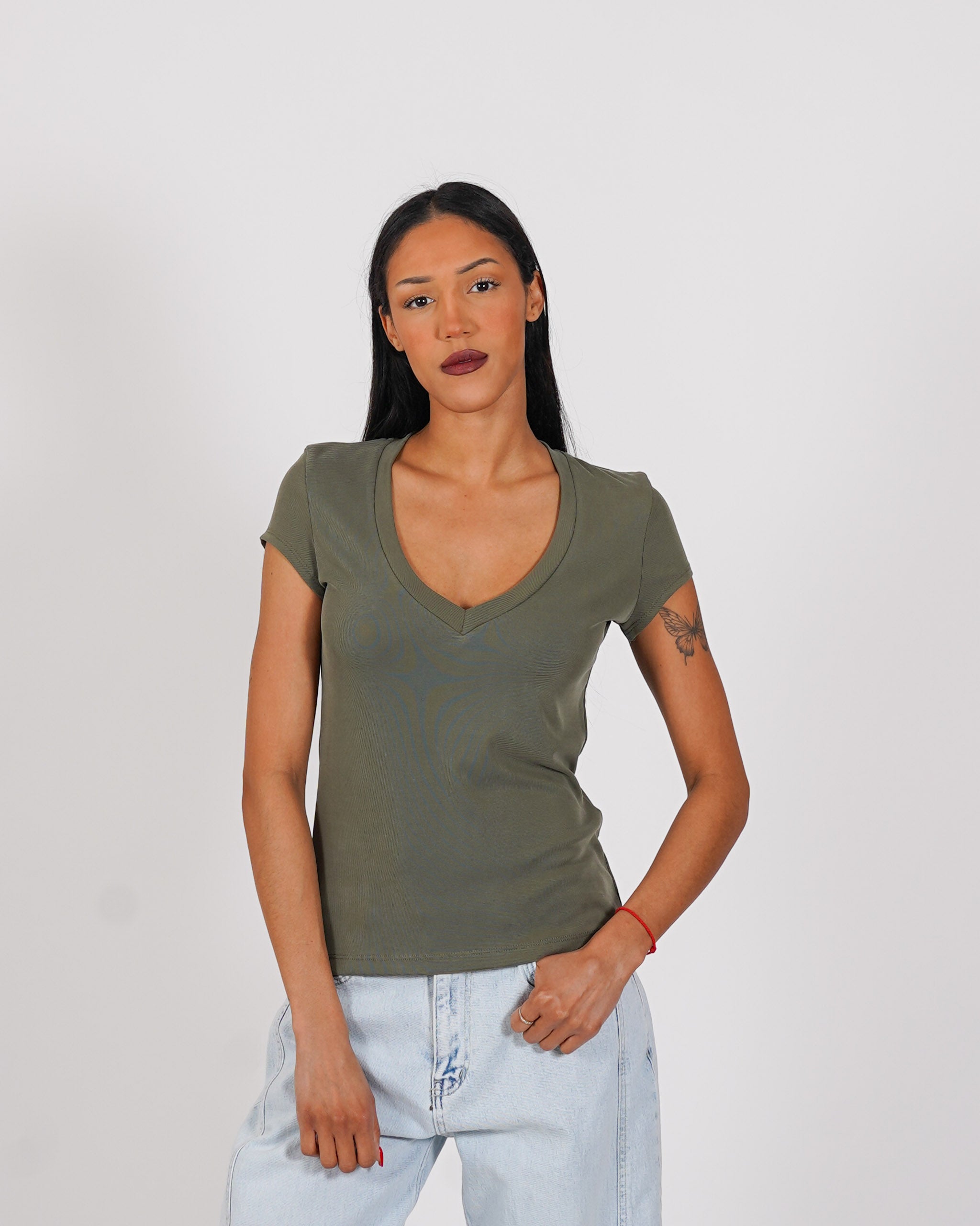 Shirt scollo a v regular fit - Danica