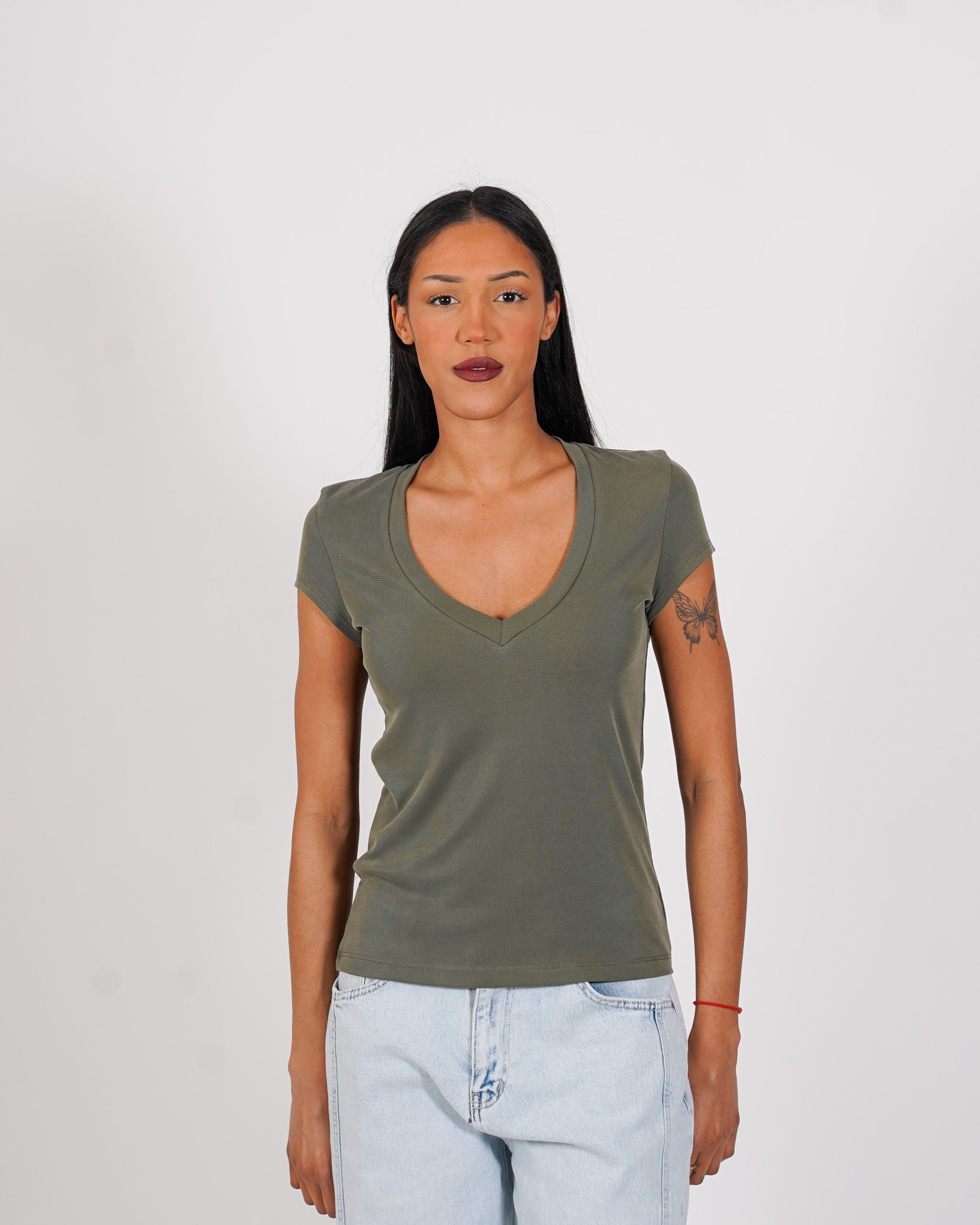 Shirt scollo a v regular fit - Danica