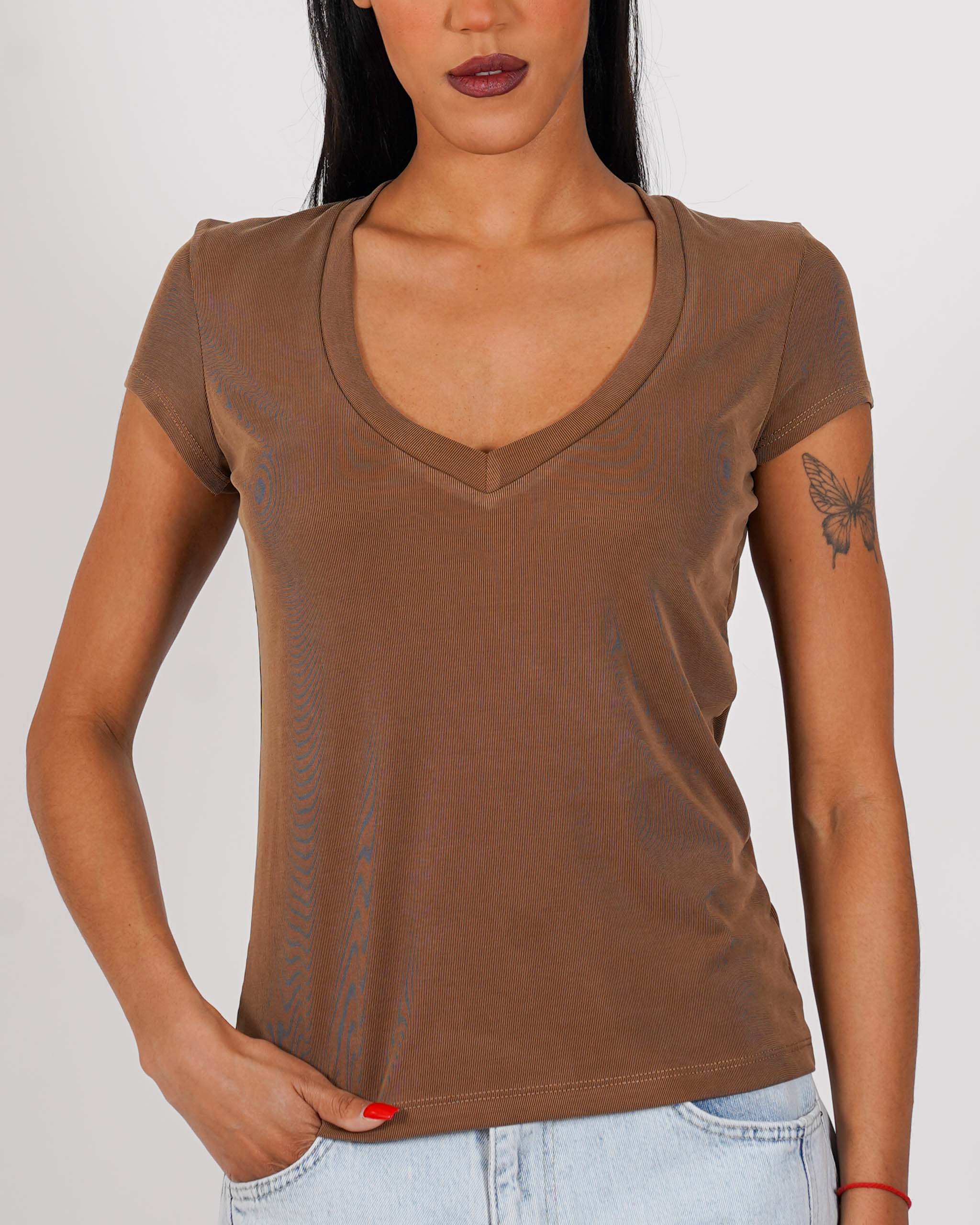 Shirt scollo a v regular fit - Danica