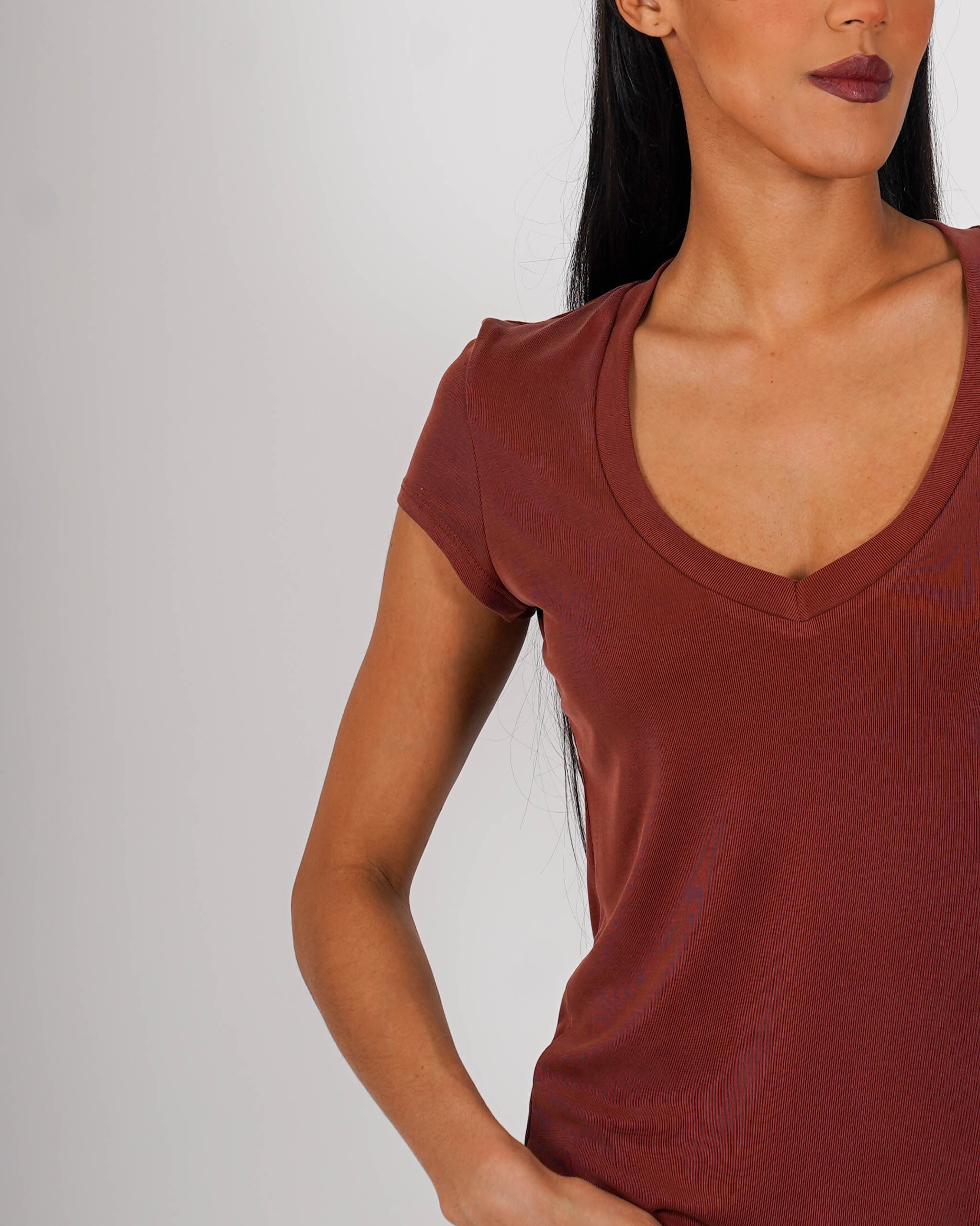 Shirt scollo a v regular fit - Danica