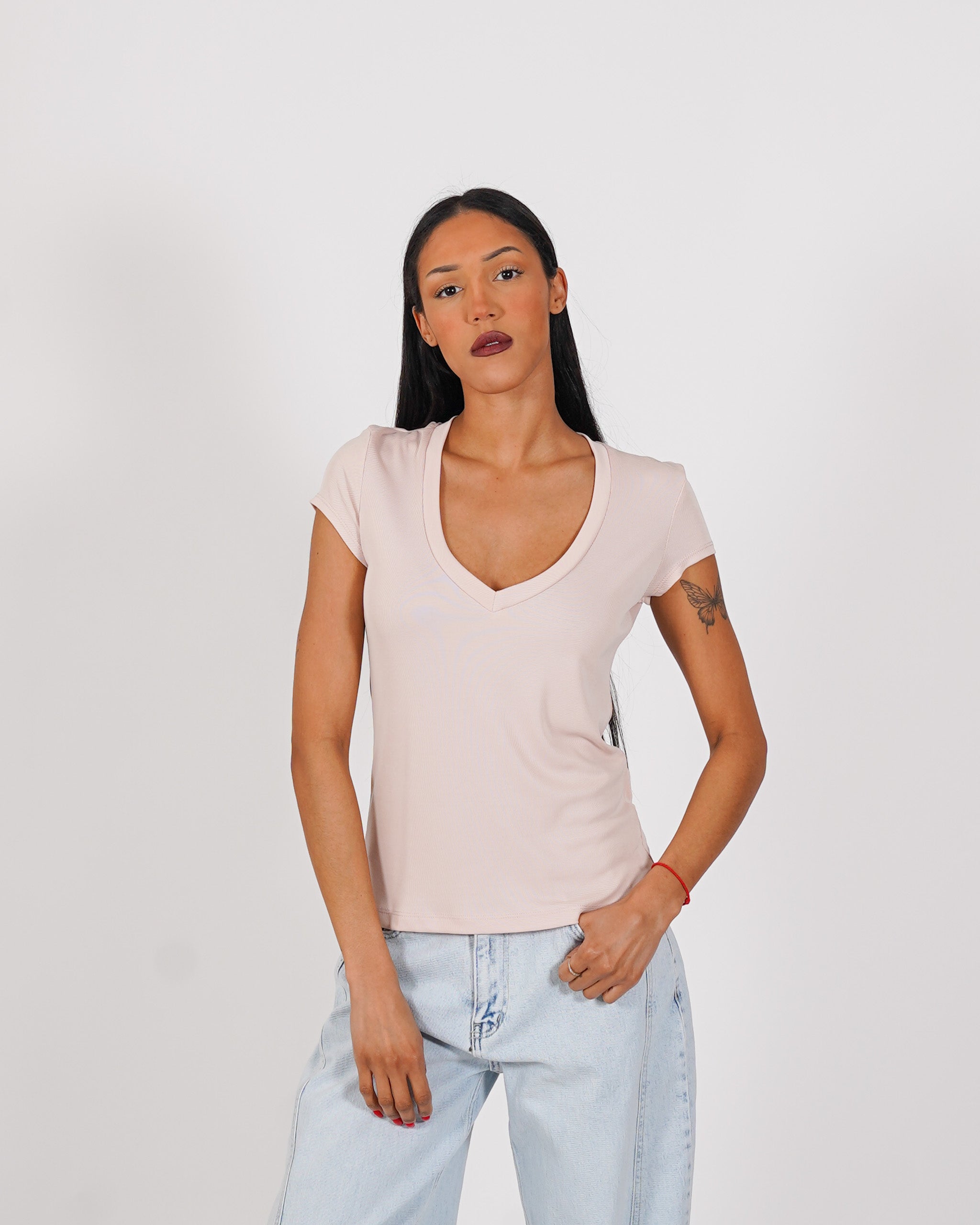 Shirt scollo a v regular fit - Danica