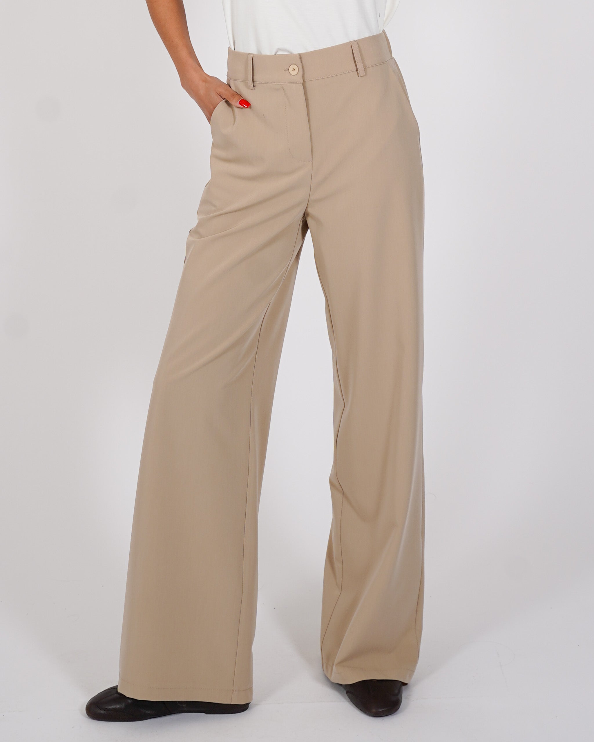Pantaloni palazzo vita alta - Sandra