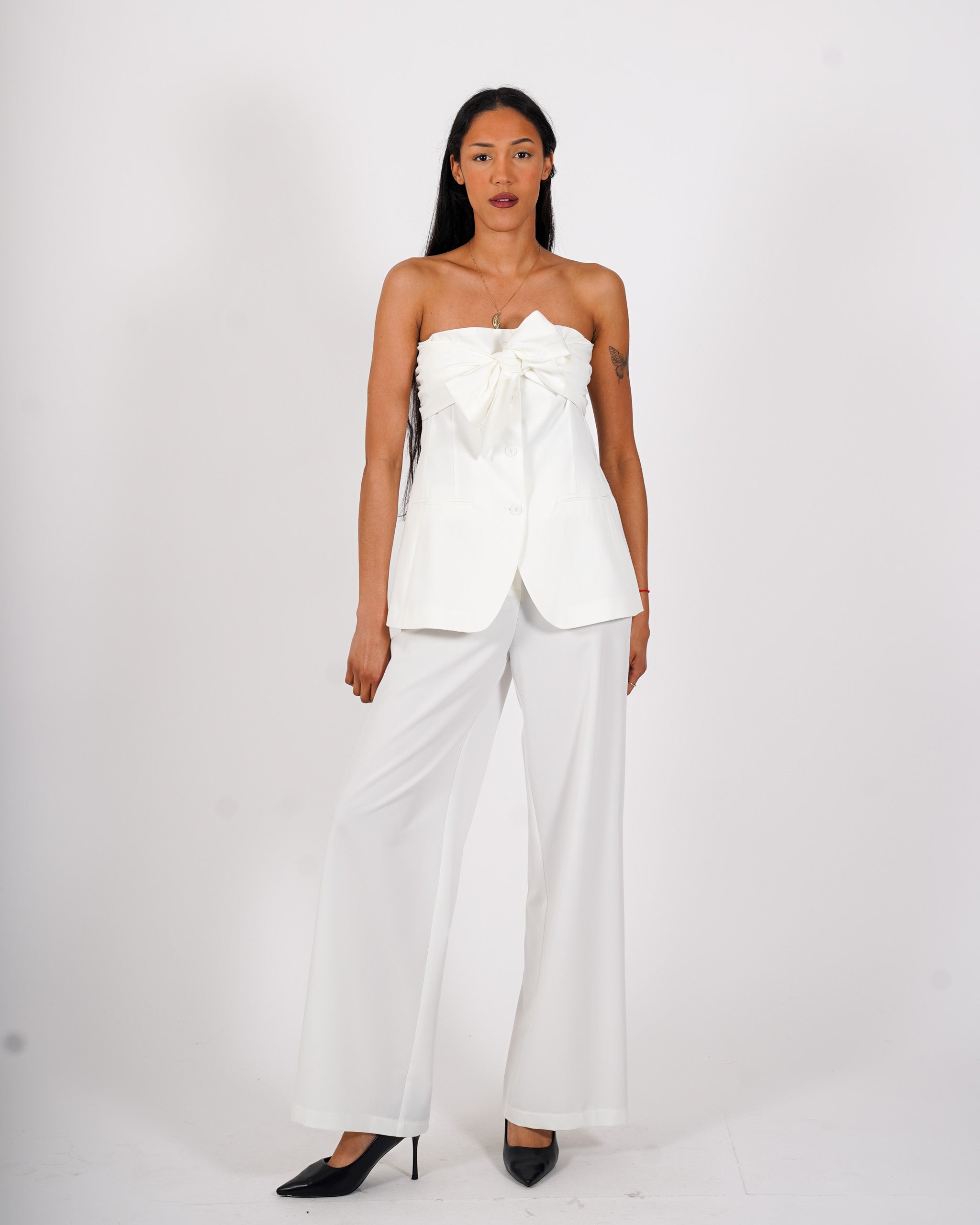 Top a fascia con fiocco - Accesa