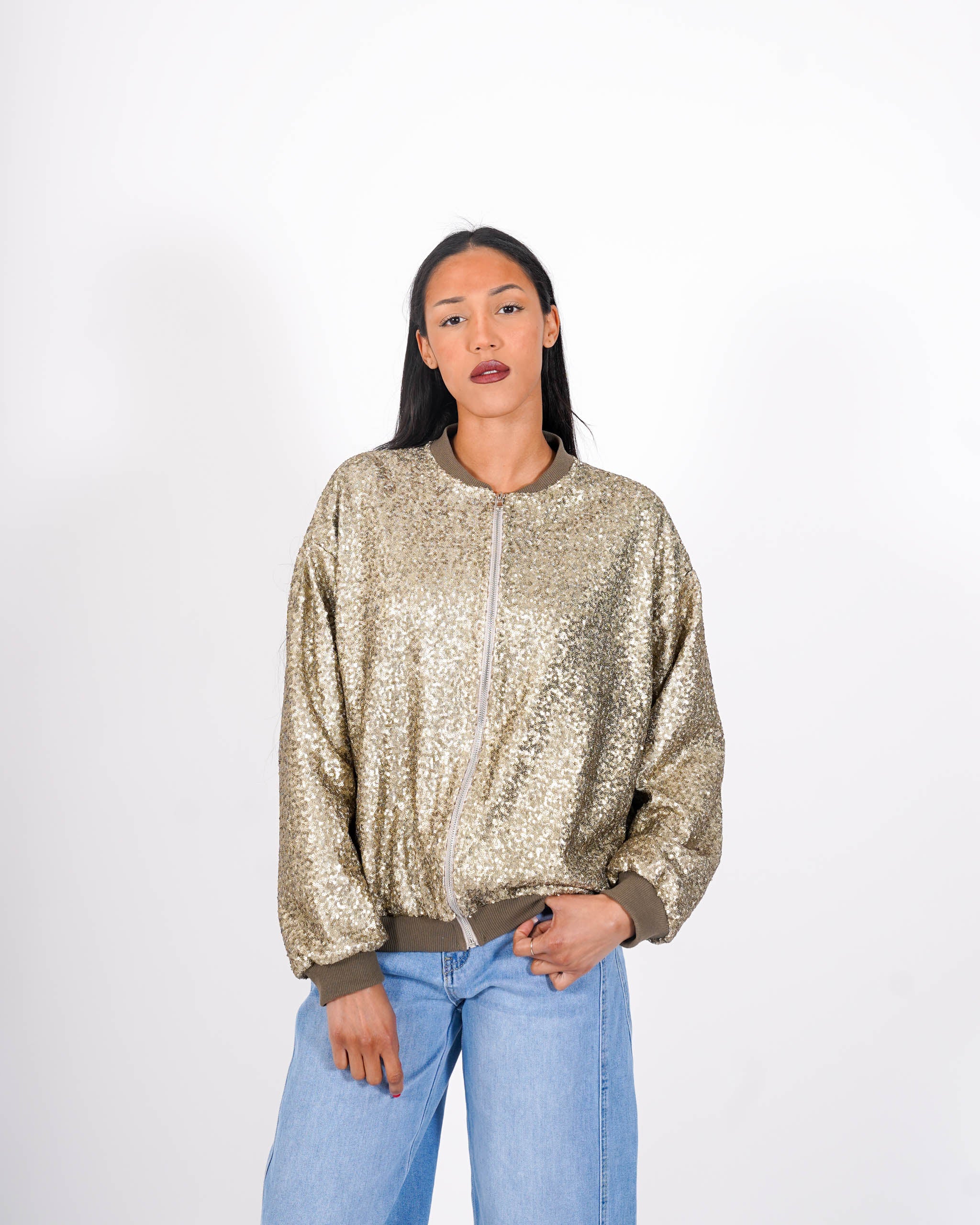 Bomber over full paillettes - Velata