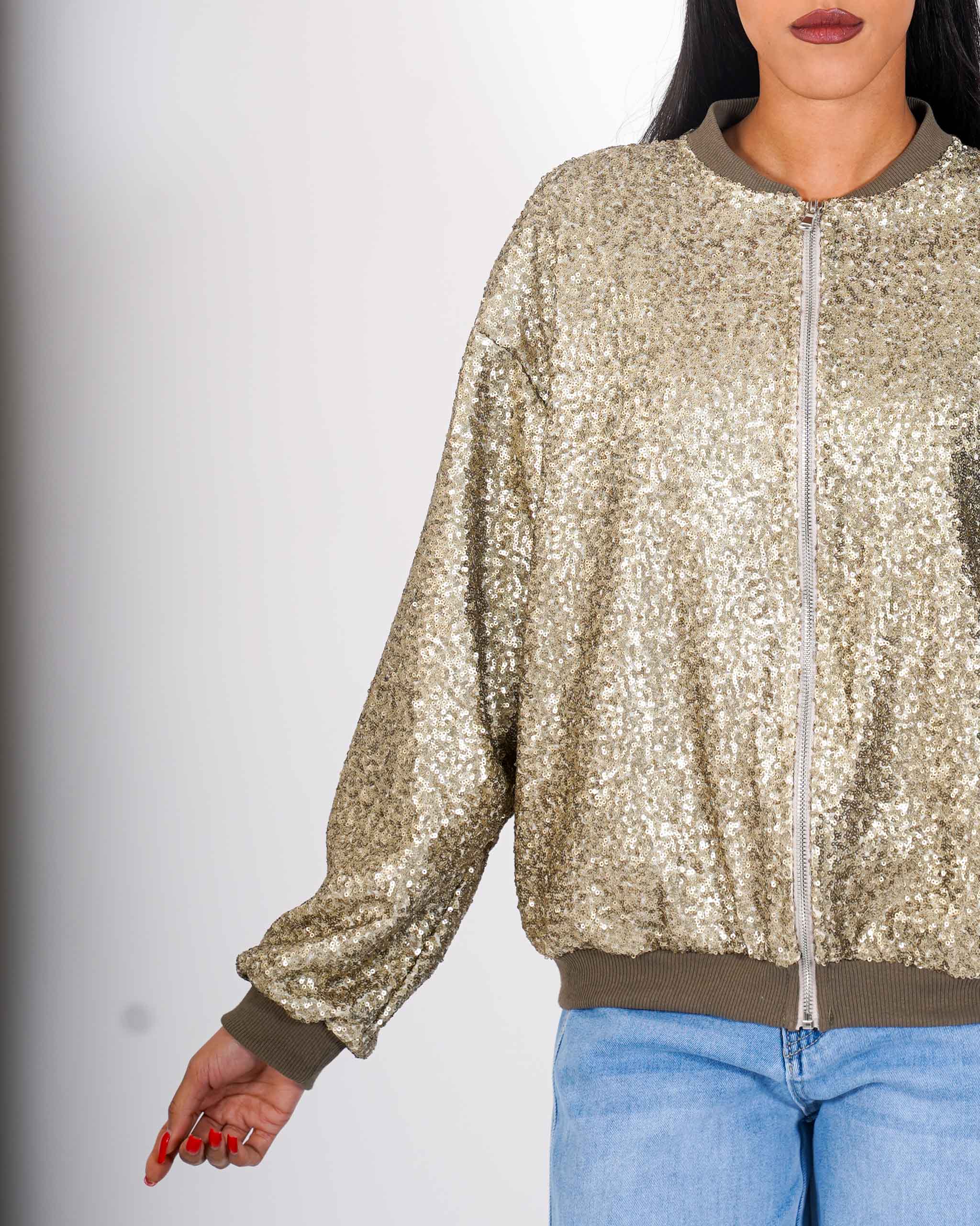 Bomber over full paillettes - Velata