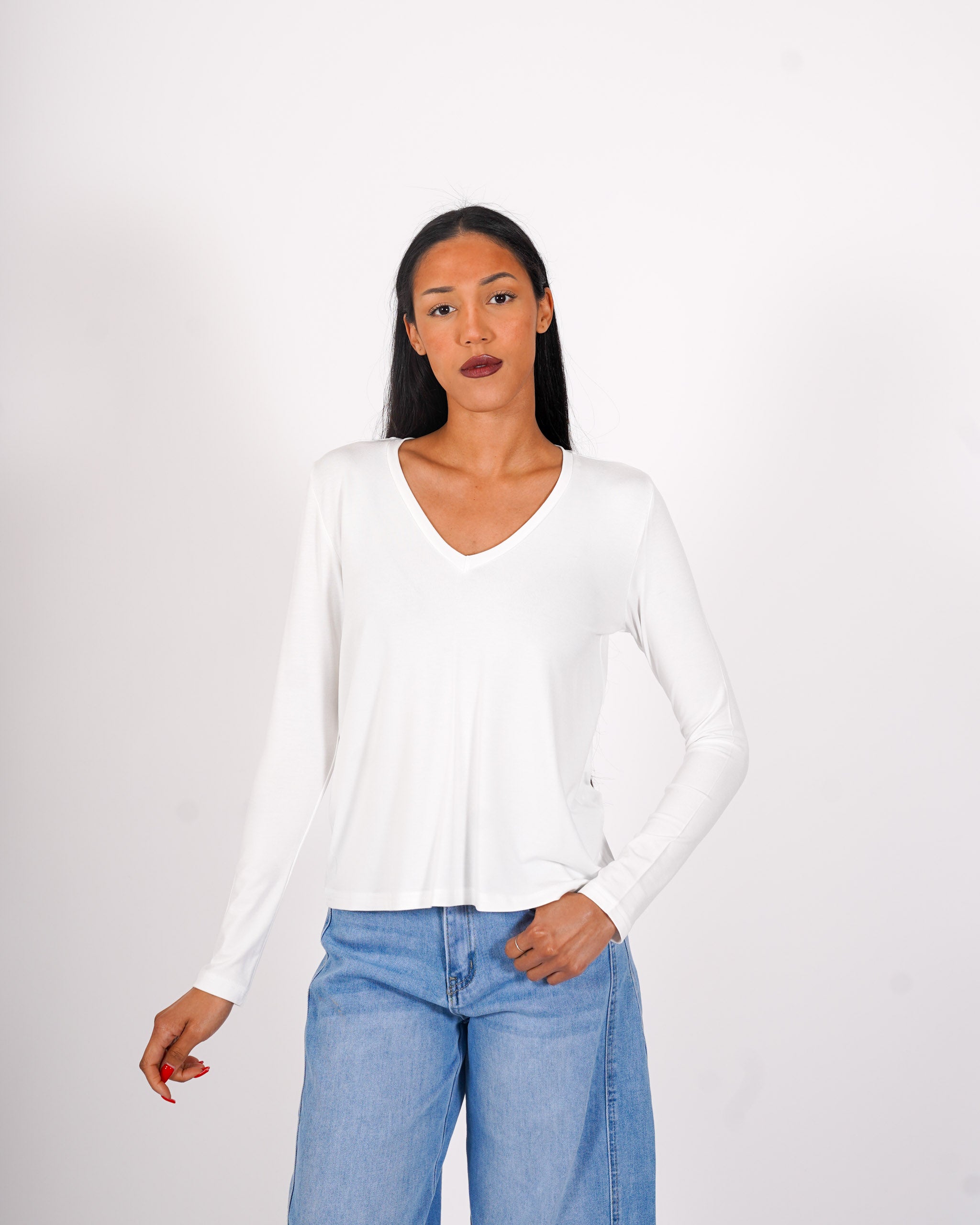 Shirt scollo a v regular fit - Brescia