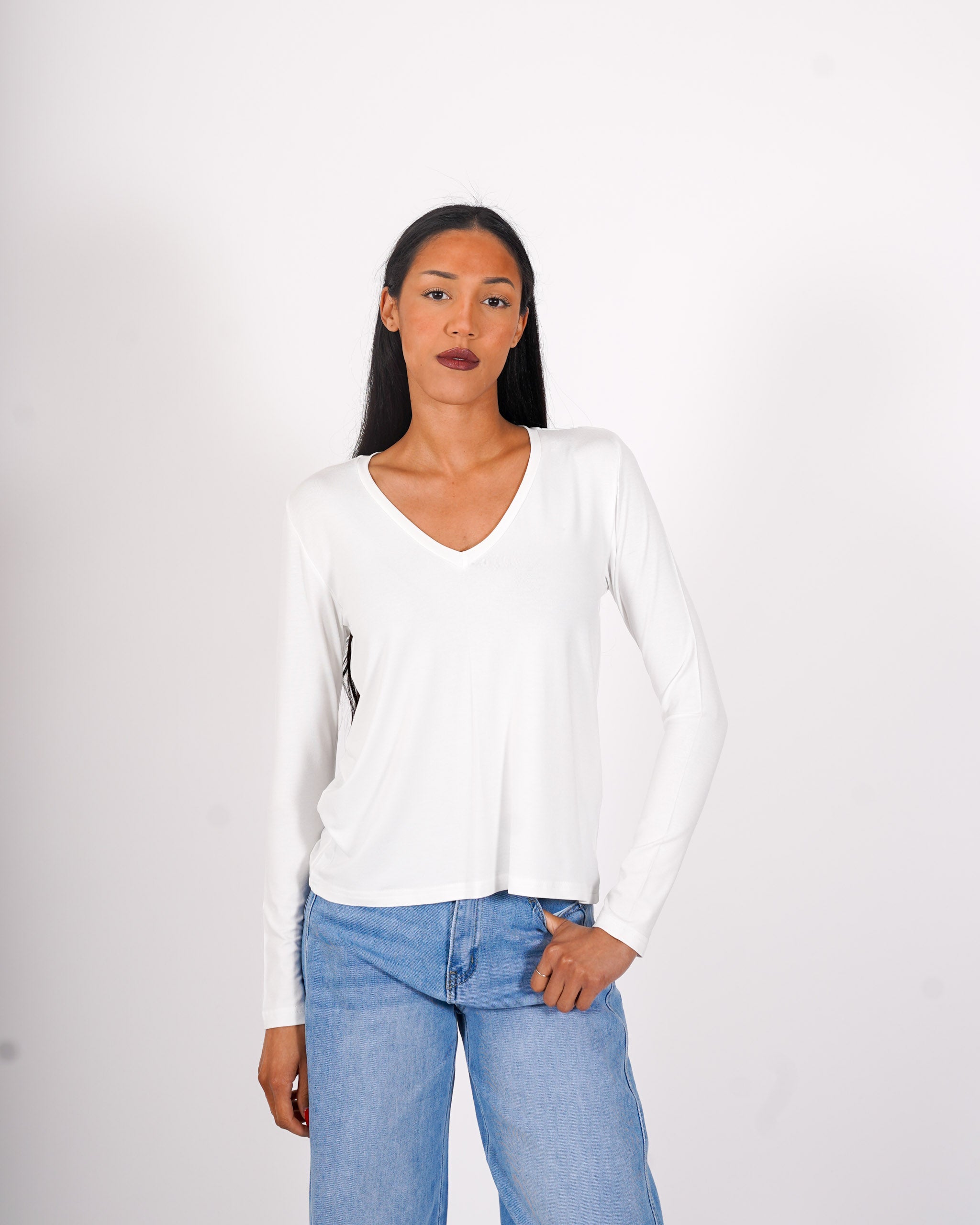 Shirt scollo a v regular fit - Brescia