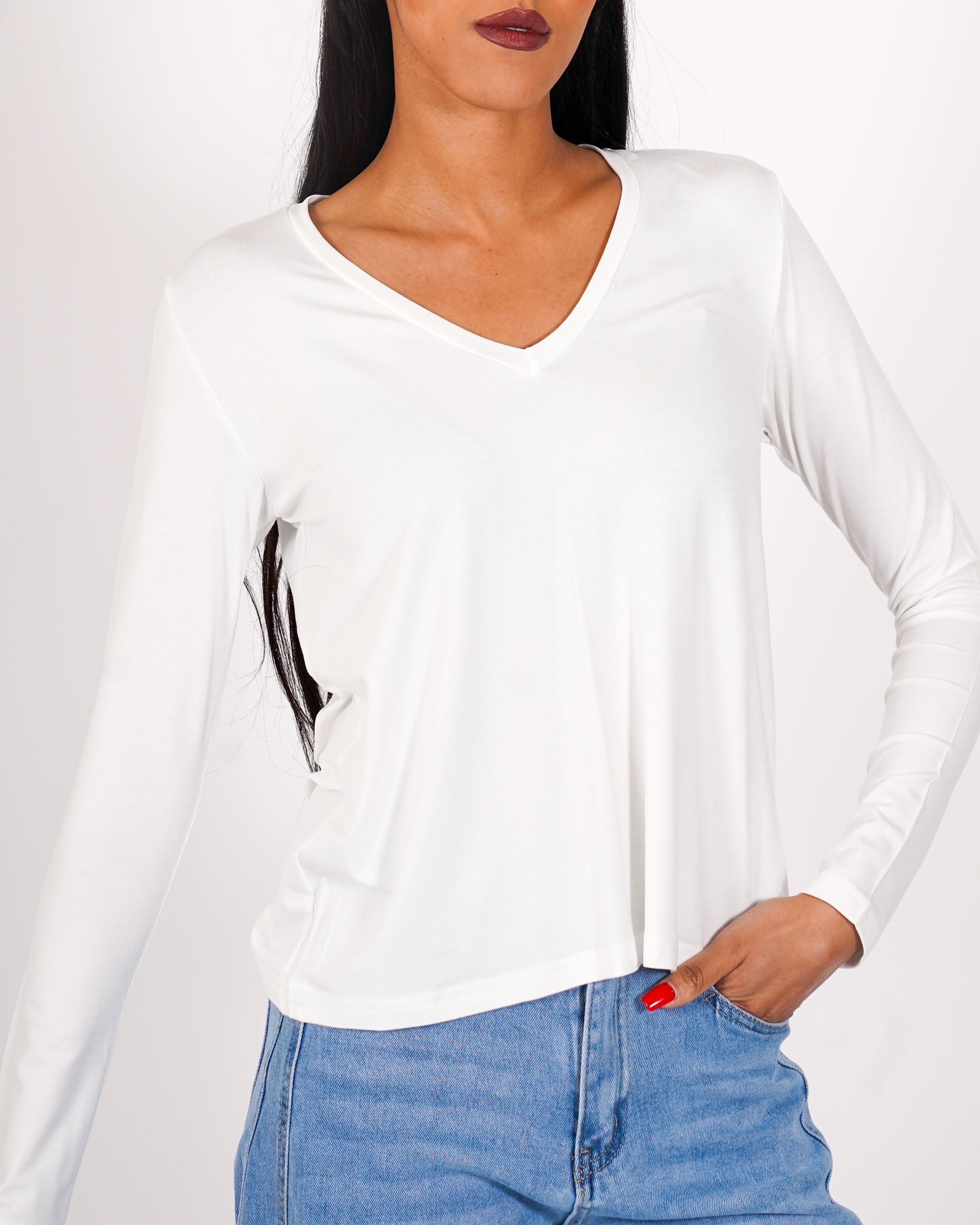 Shirt scollo a v regular fit - Brescia
