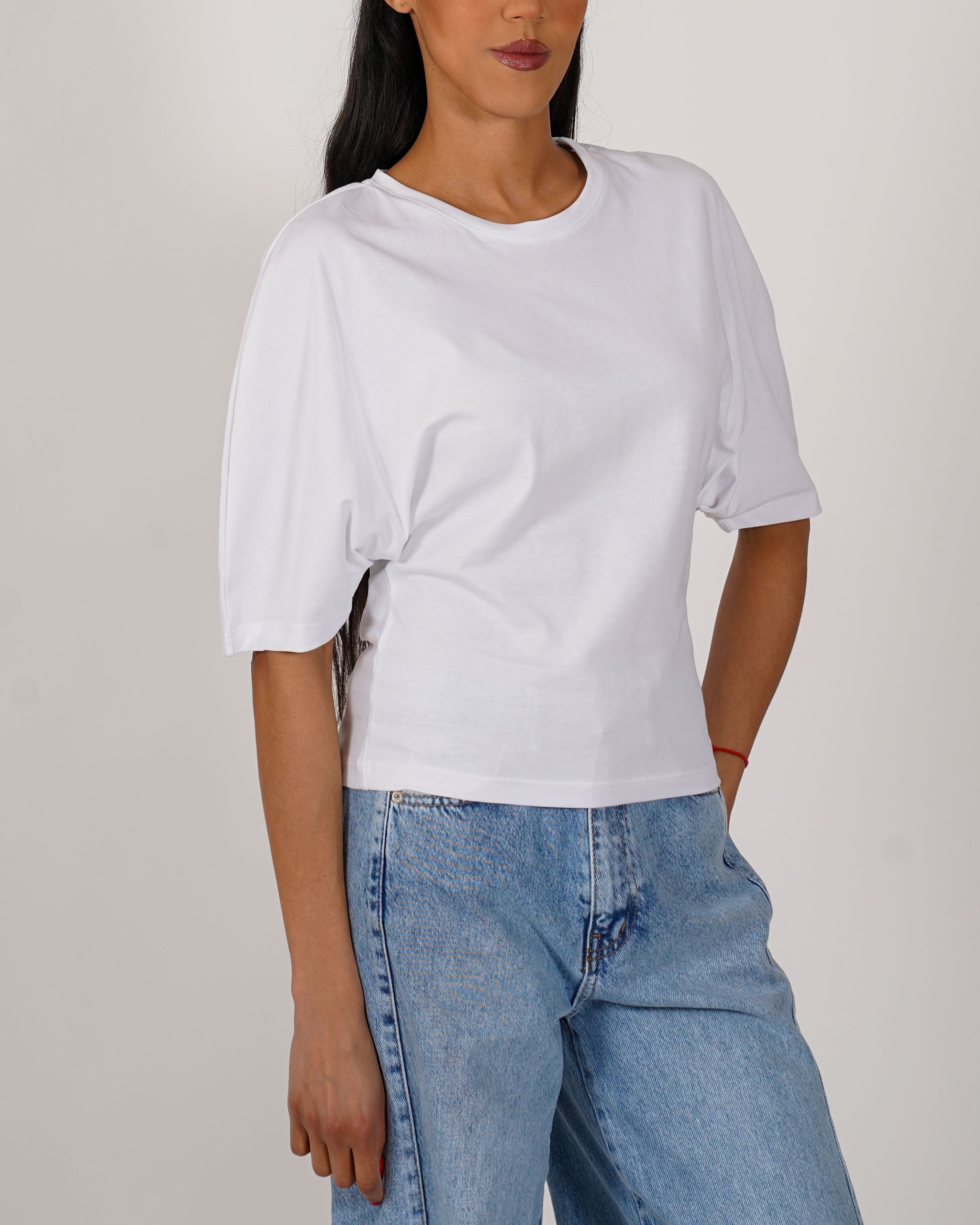 Shirt con mezza manica goffrata - Rullina