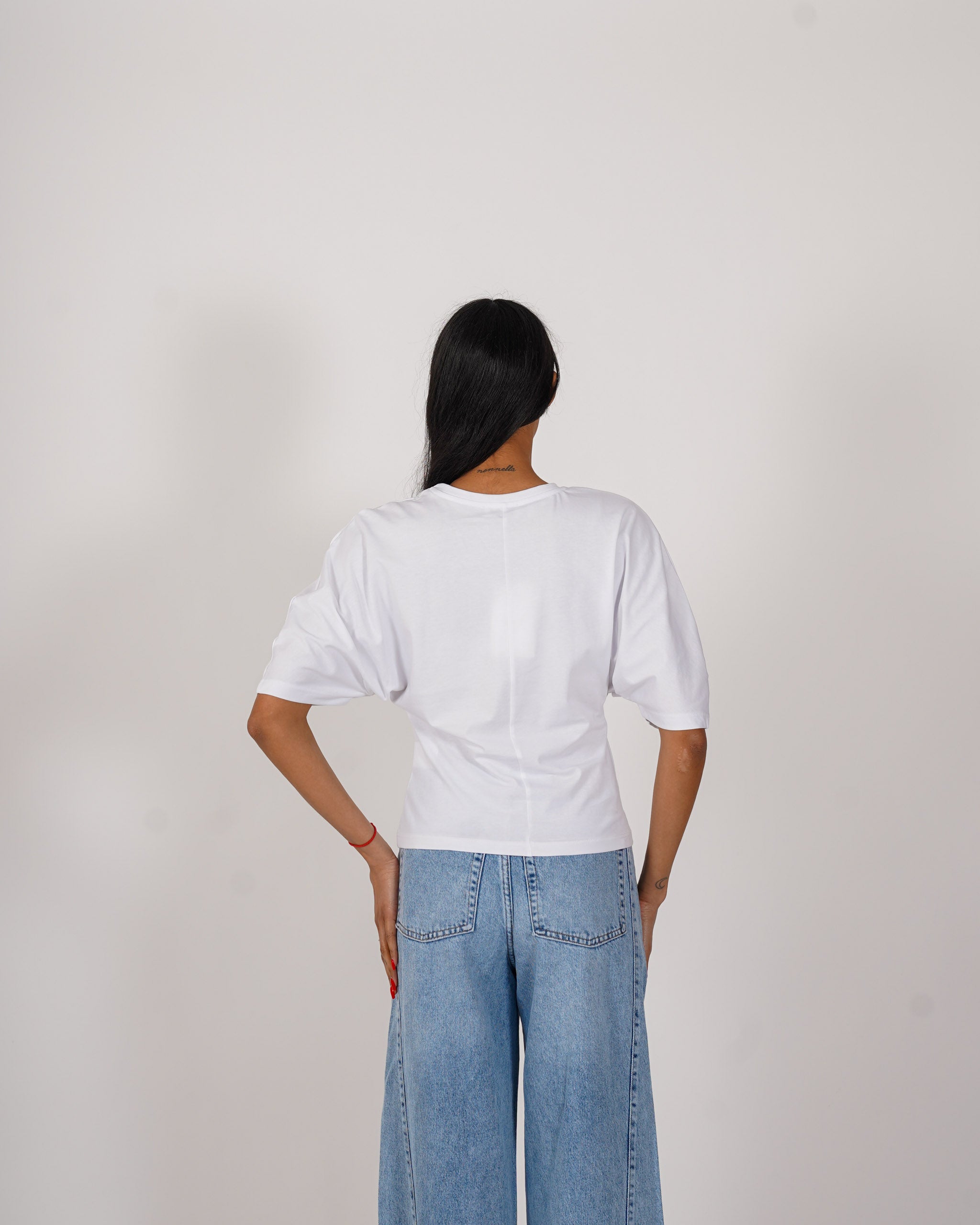 Shirt con mezza manica goffrata - Rullina