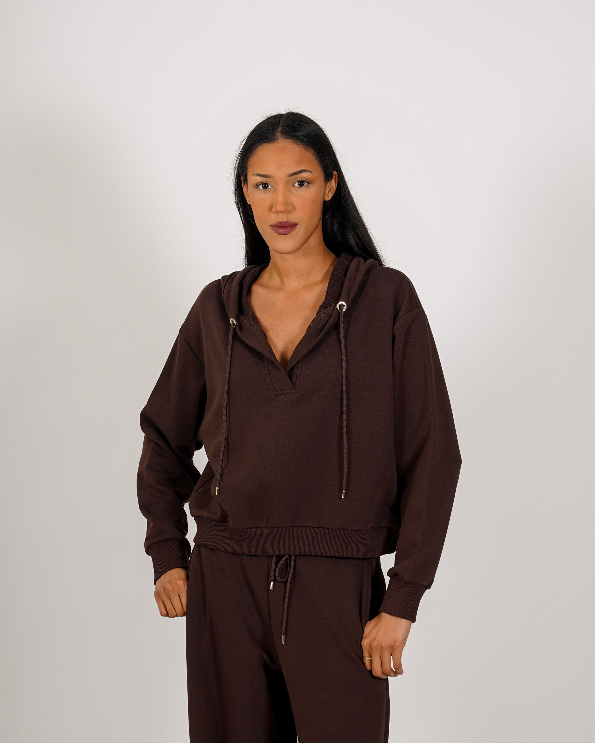 Felpa col cappuccio con culisse - Redine