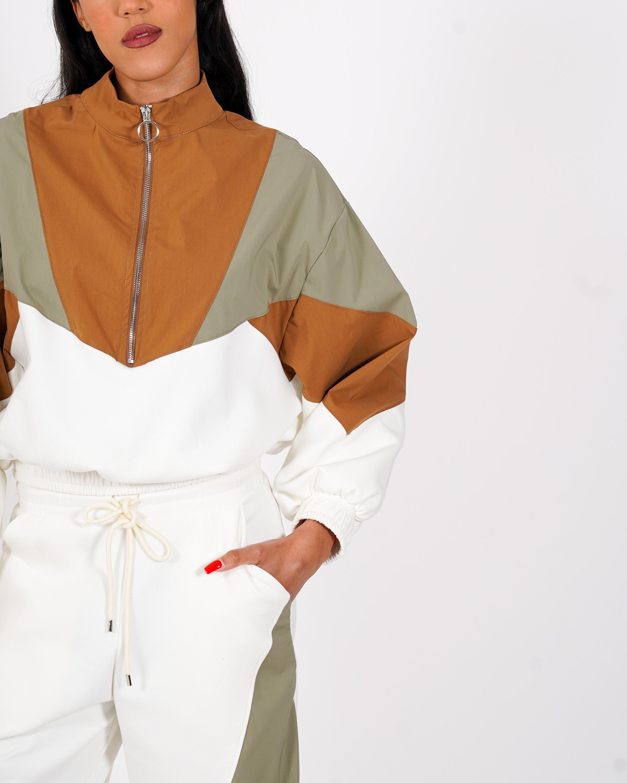 Felpa con zip multicolor - Osiride