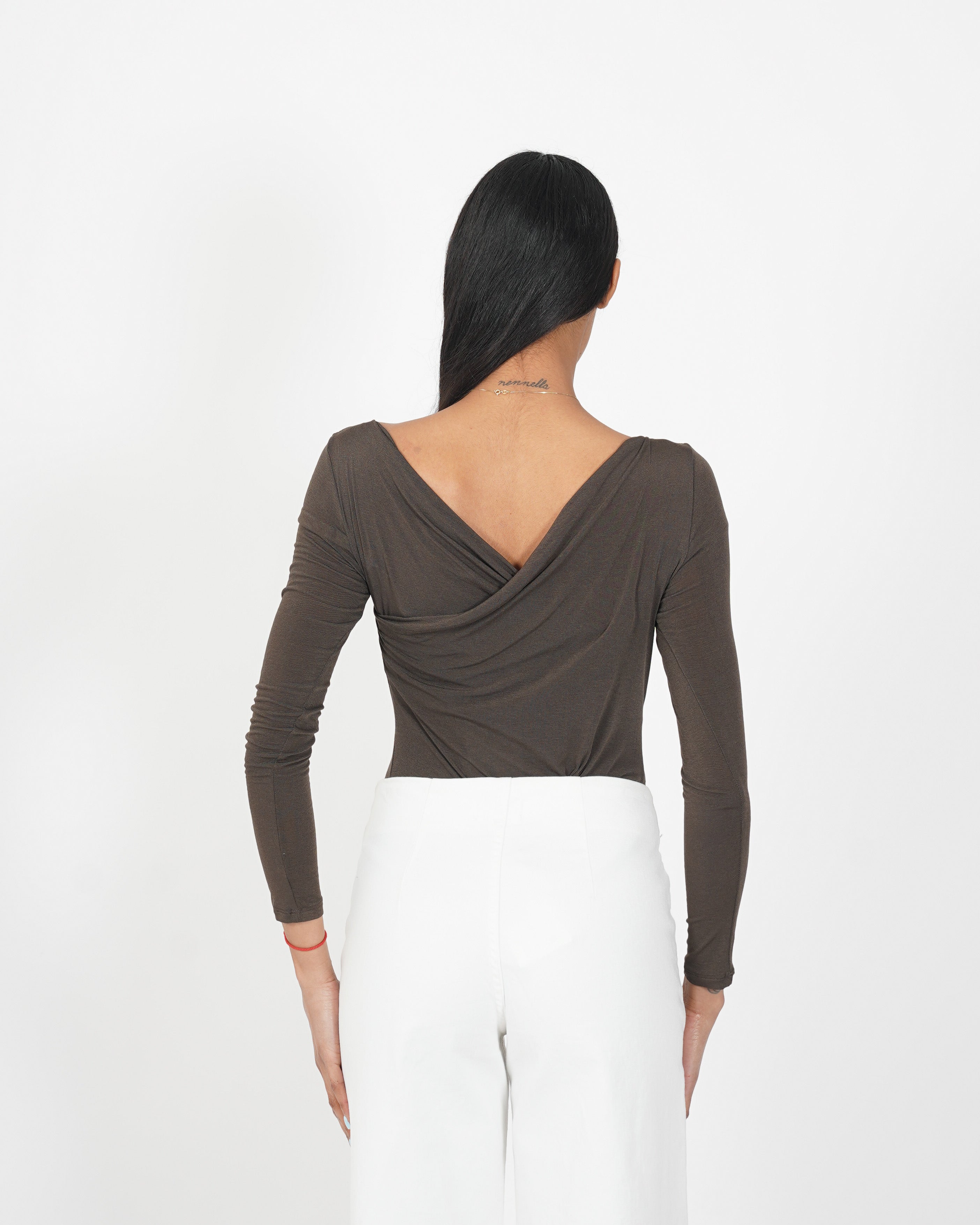 Shirt ad incrocio in misto seta - Zanetta