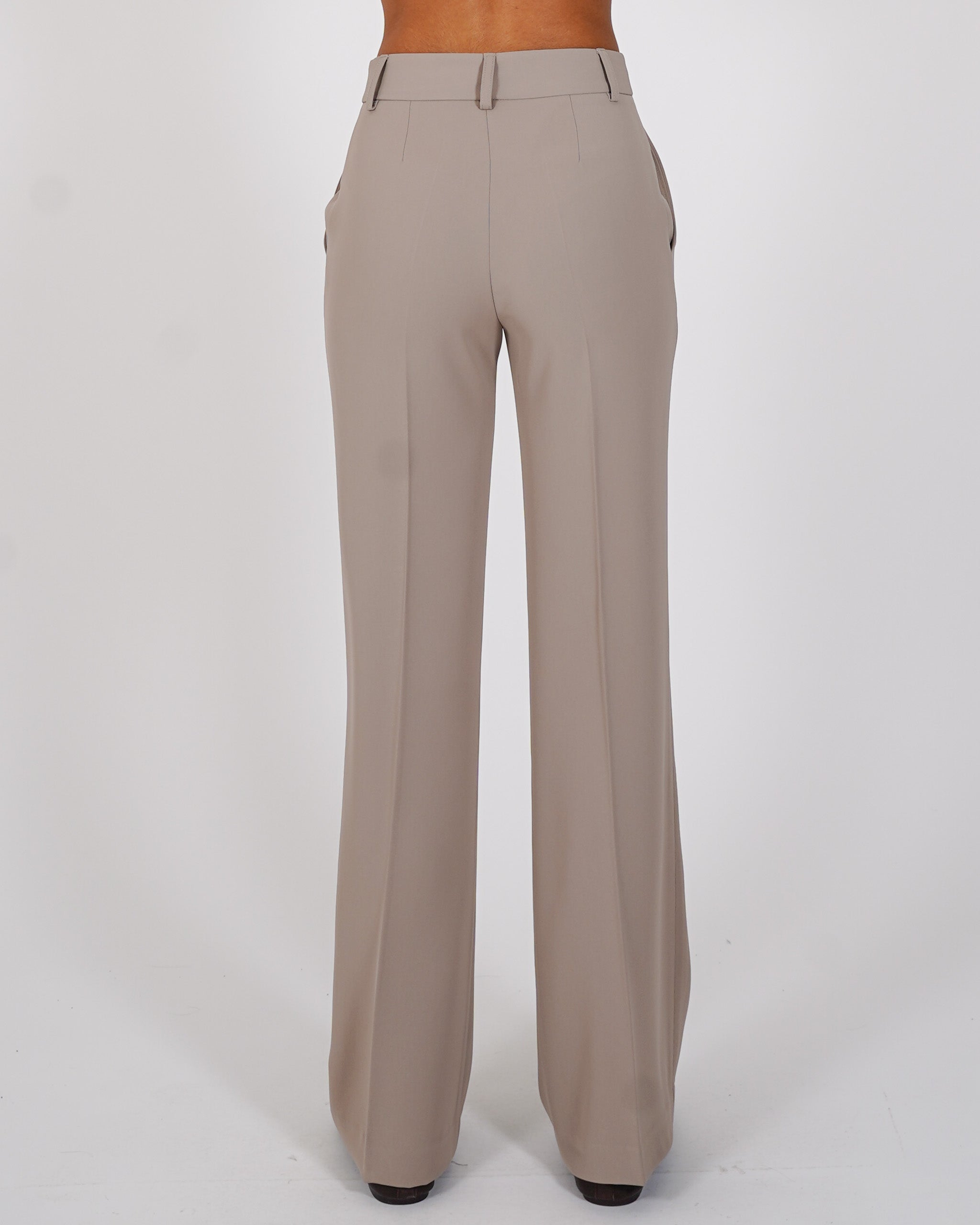 Pantaloni palazzo vita alta - Piegata