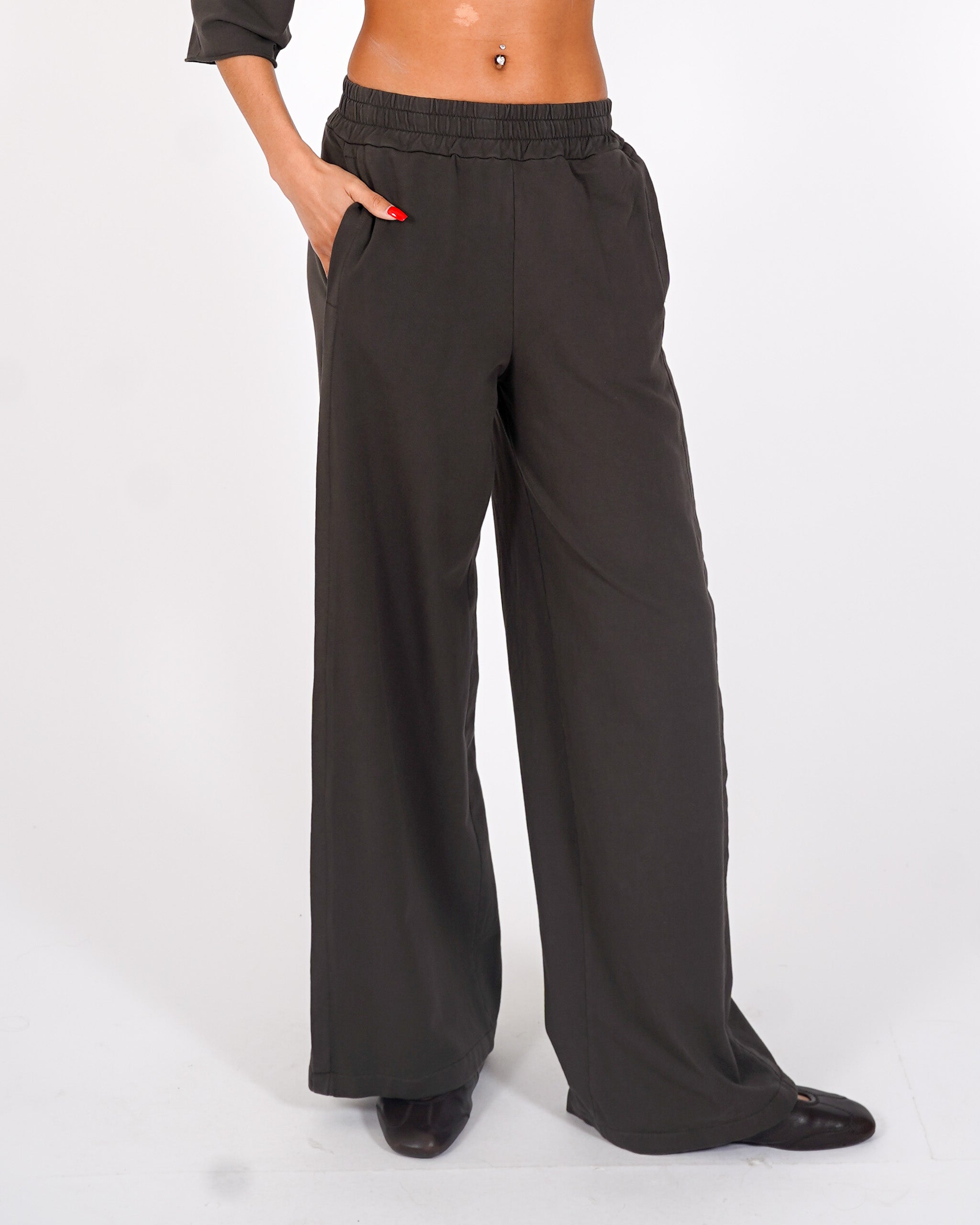 Pantaloni felpa con elastico - Panacea