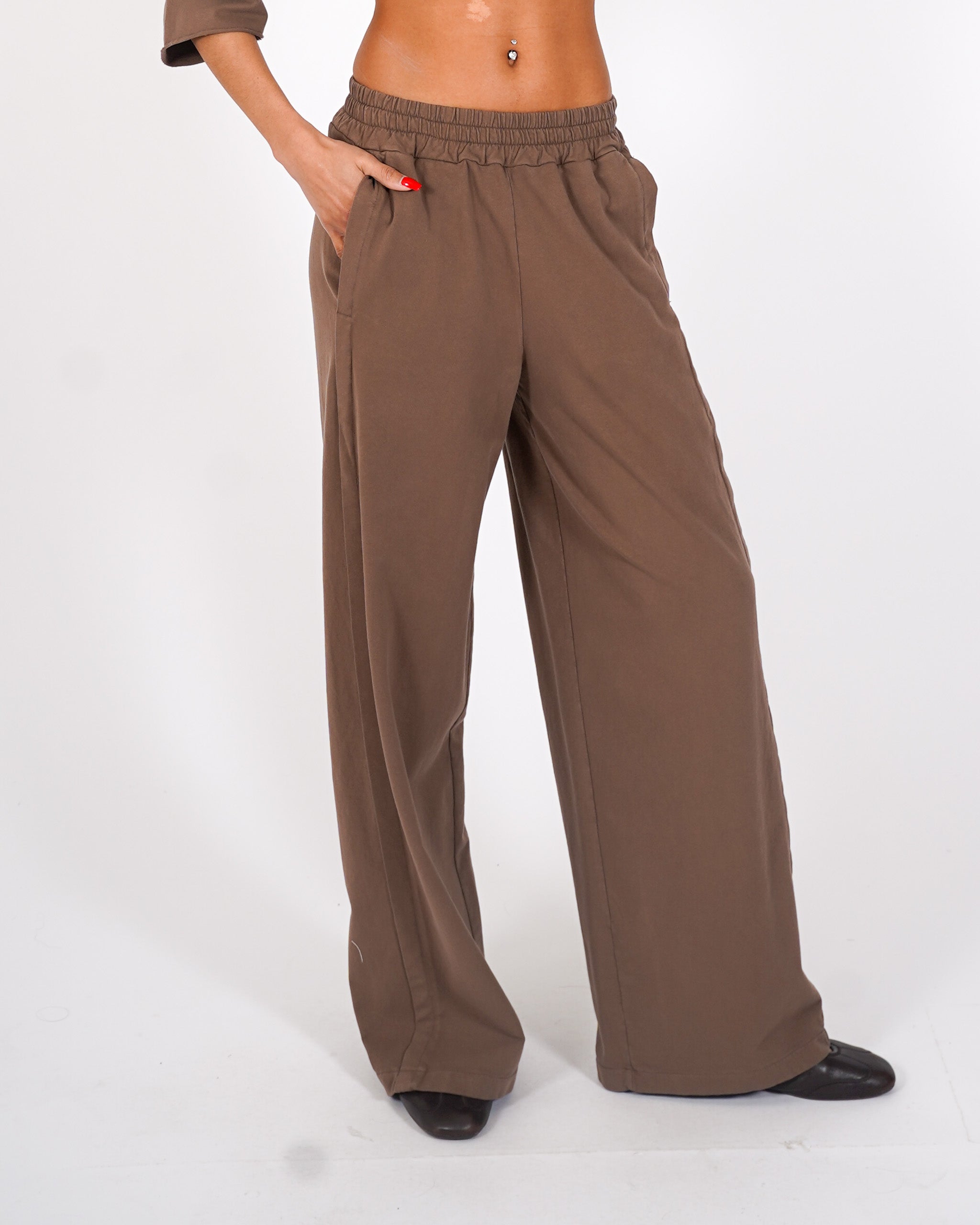 Pantaloni felpa con elastico - Panacea