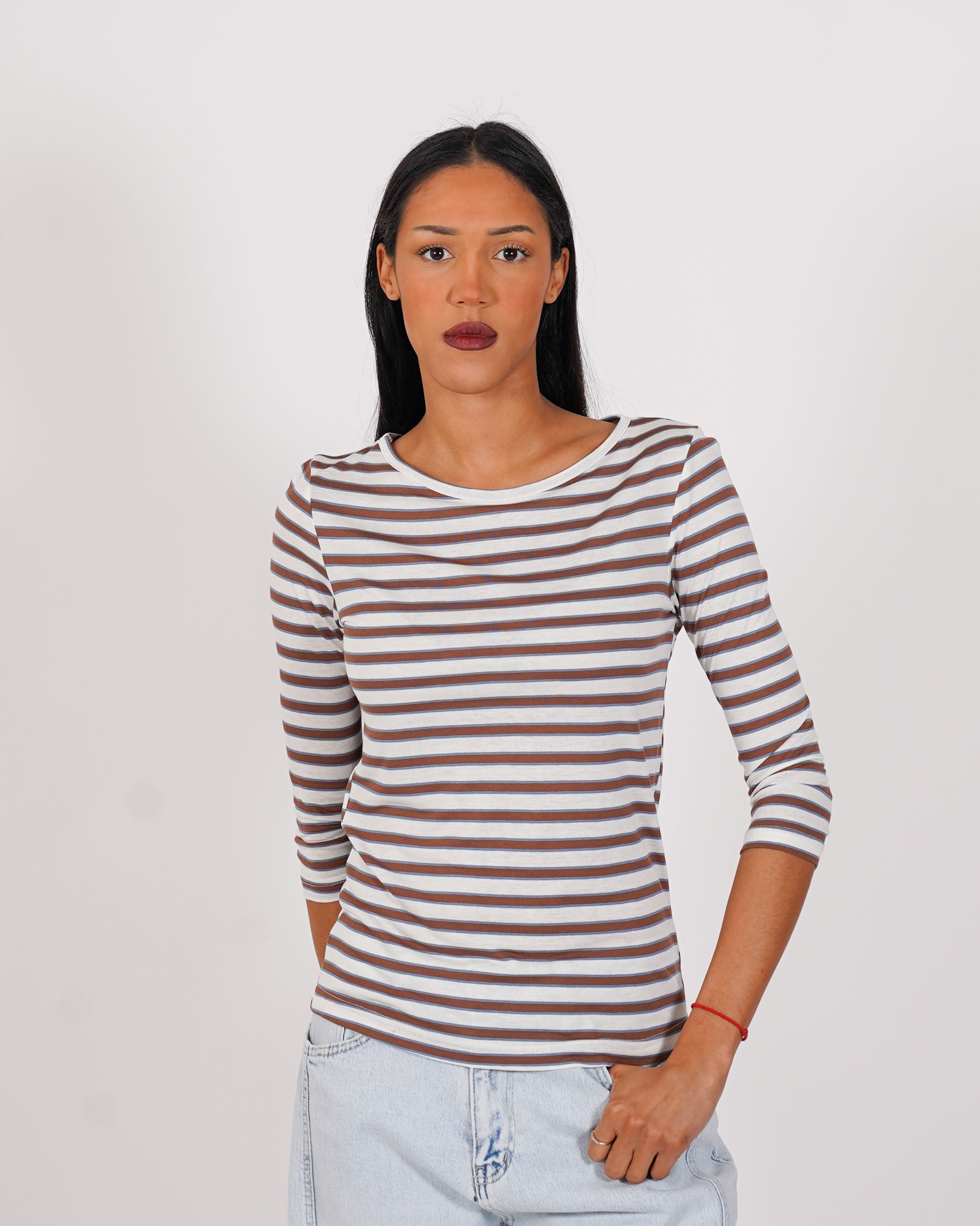 Shirt girocollo rigata regular fit - Vienna