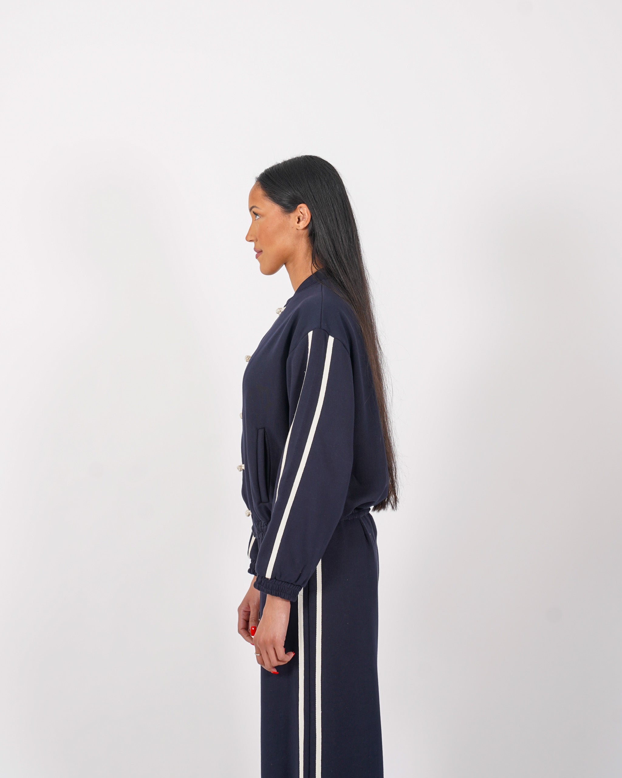 Felpa con alamari - Annamaria