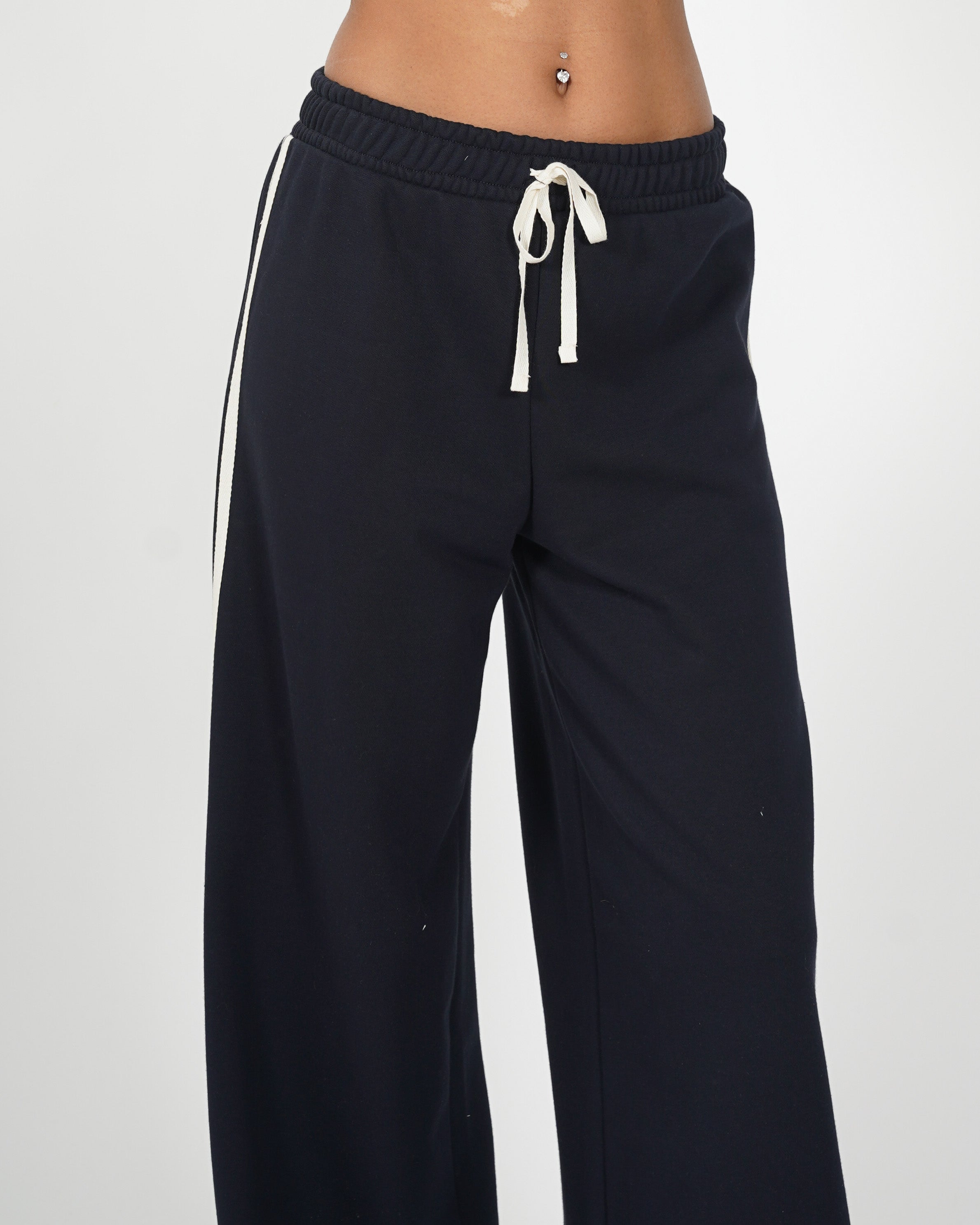 Pantaloni felpa con elastico e coulisse - Annapaola
