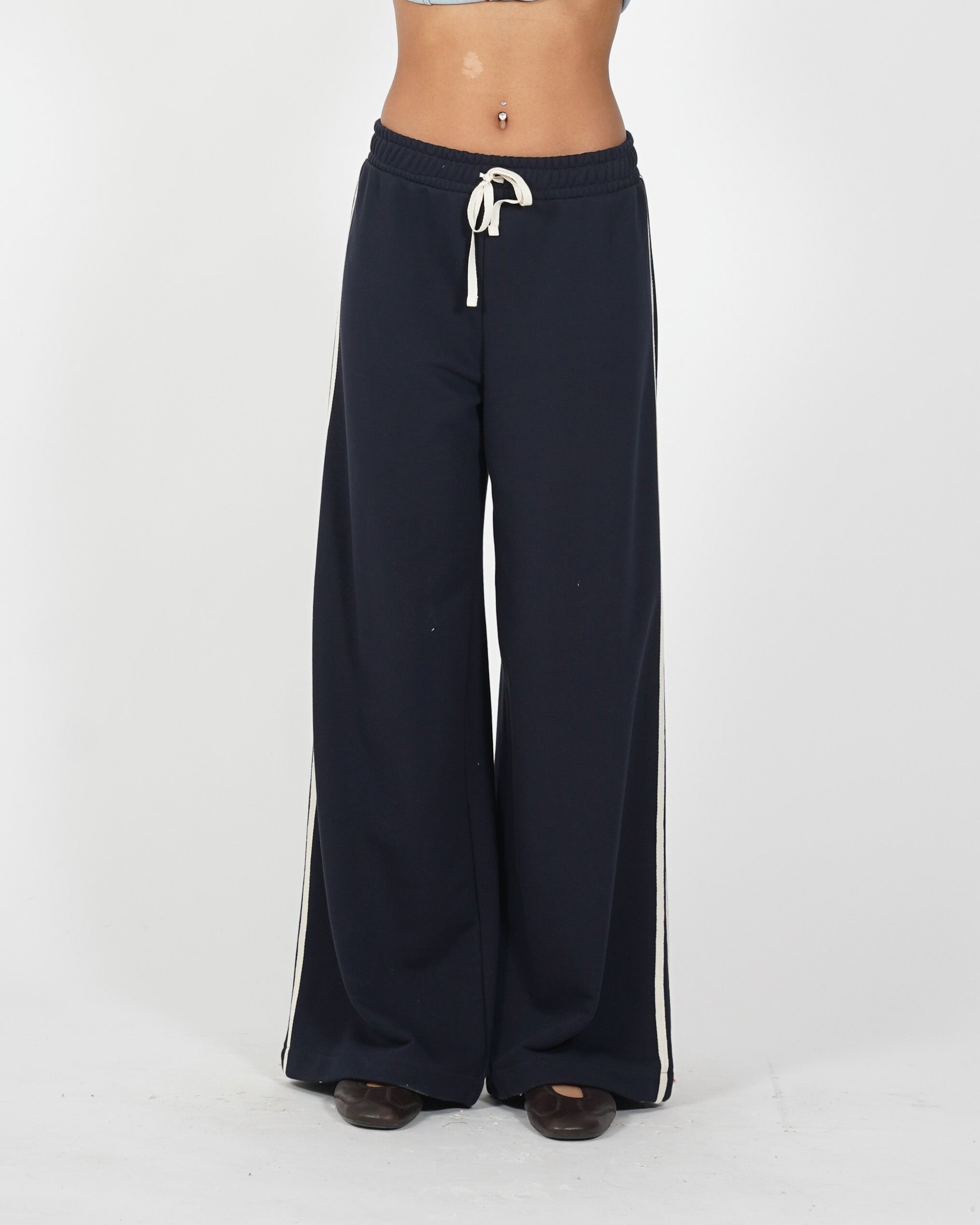 Pantaloni felpa con elastico e coulisse - Annapaola