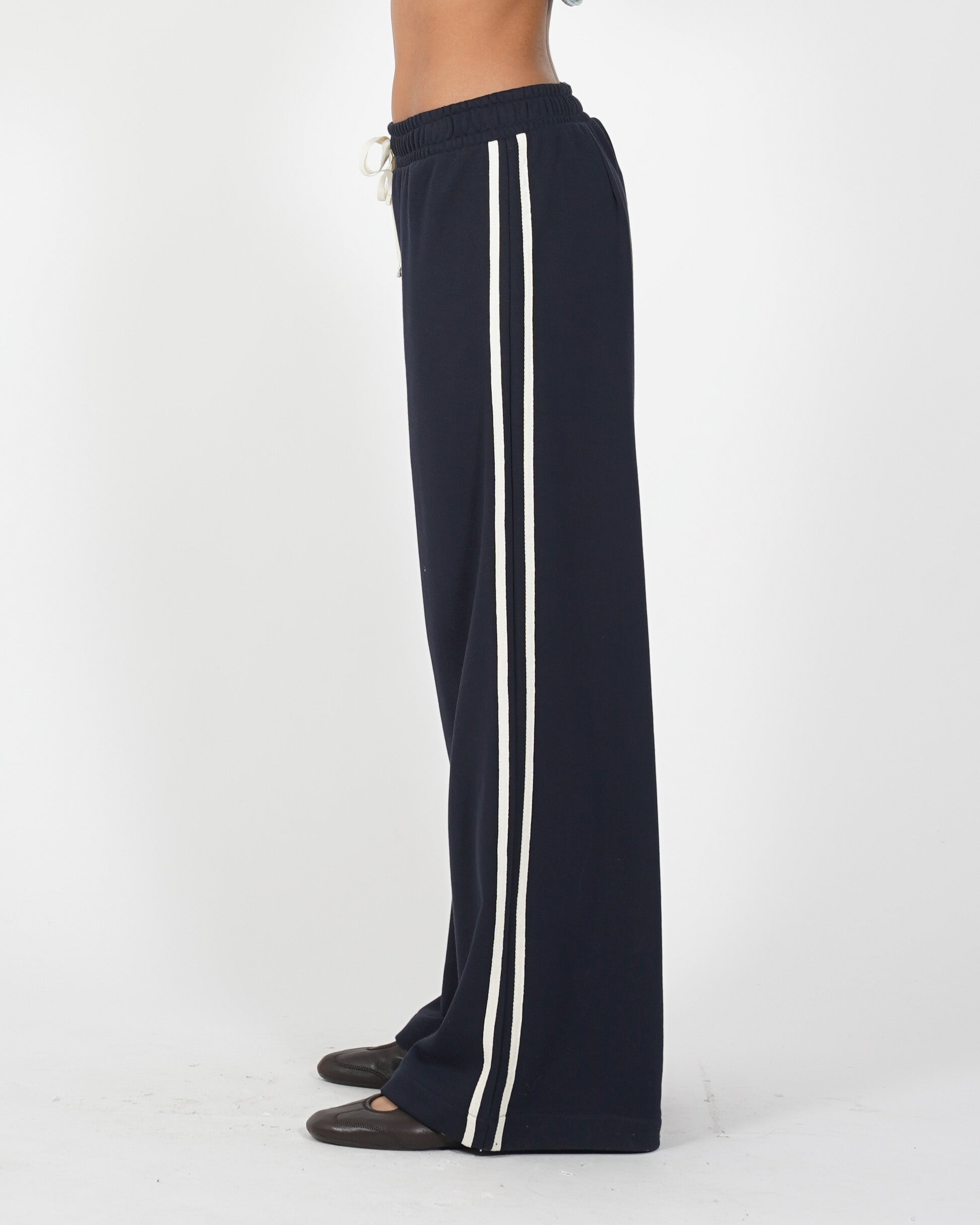 Pantaloni felpa con elastico e coulisse - Annapaola