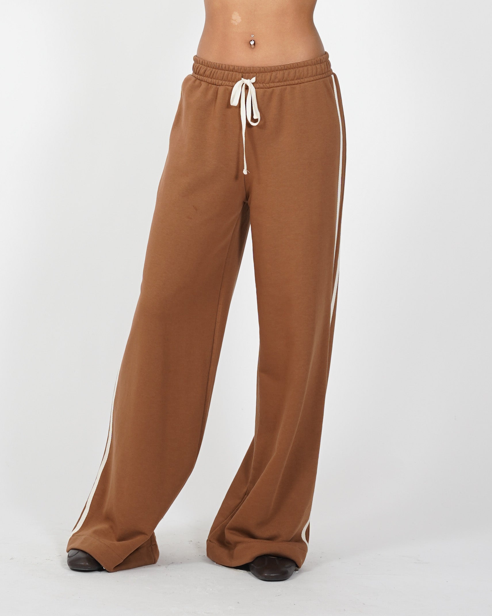 Pantaloni felpa con elastico e coulisse - Annapaola
