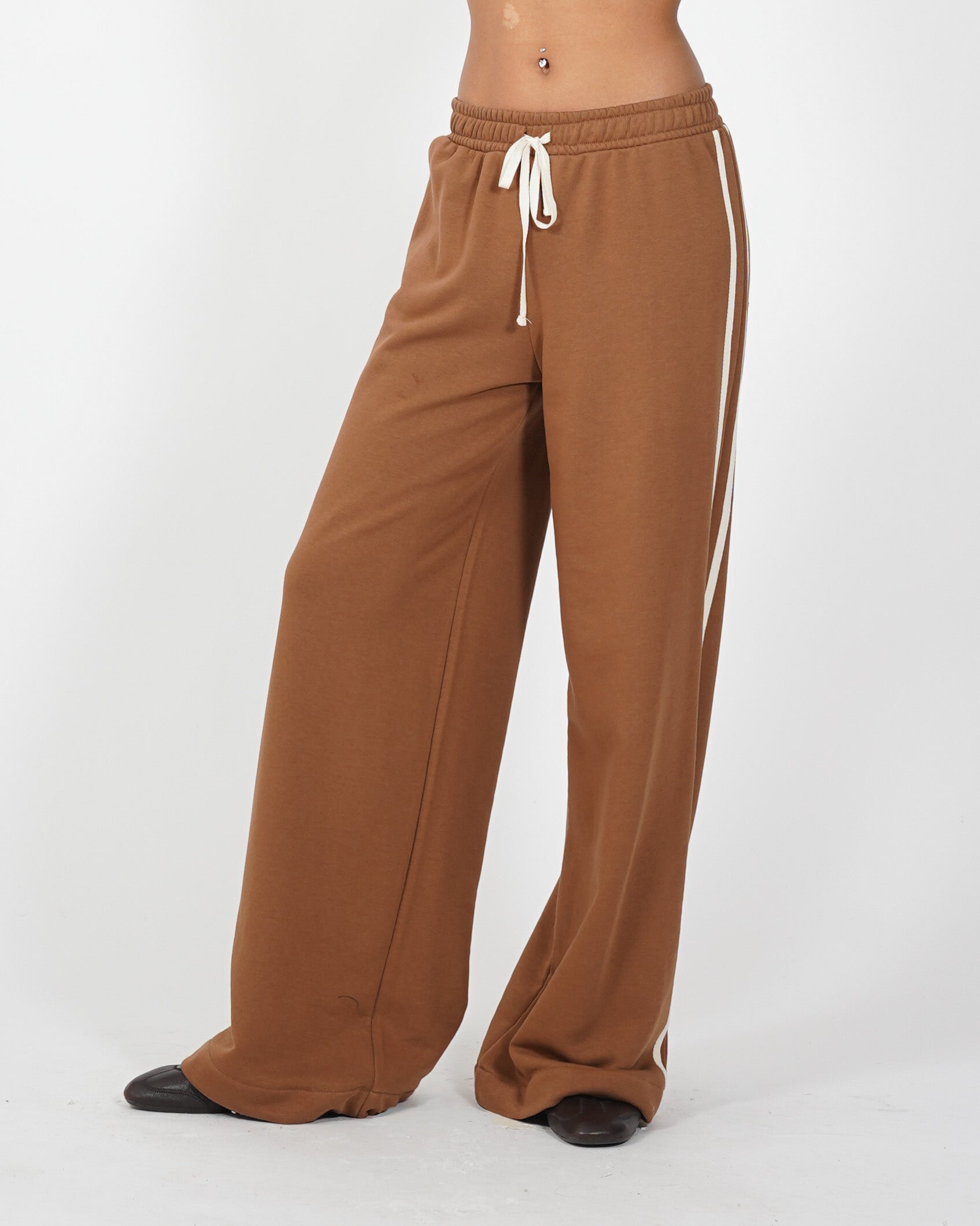 Pantaloni felpa con elastico e coulisse - Annapaola