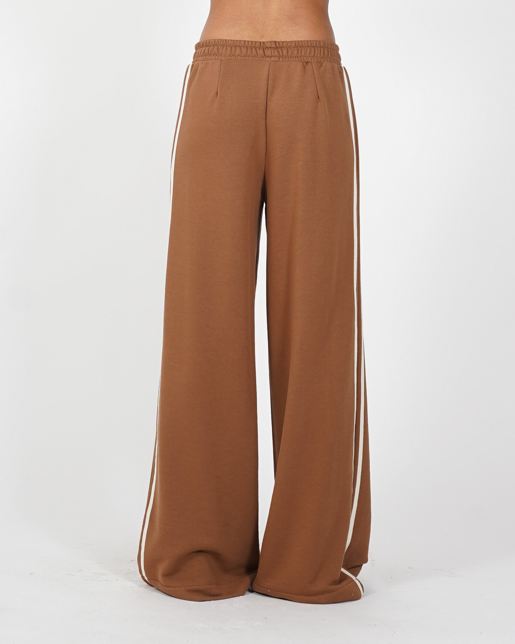 Pantaloni felpa con elastico e coulisse - Annapaola