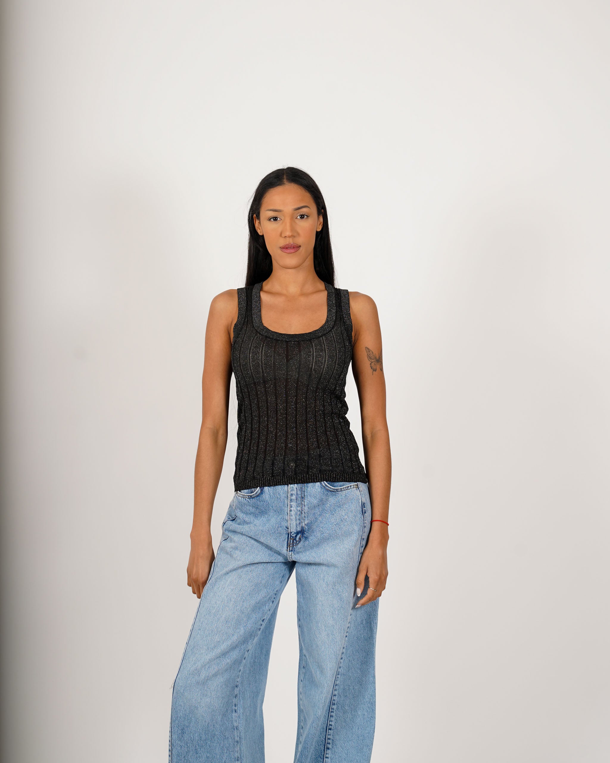 Canotta con trama lurex - Fagotto