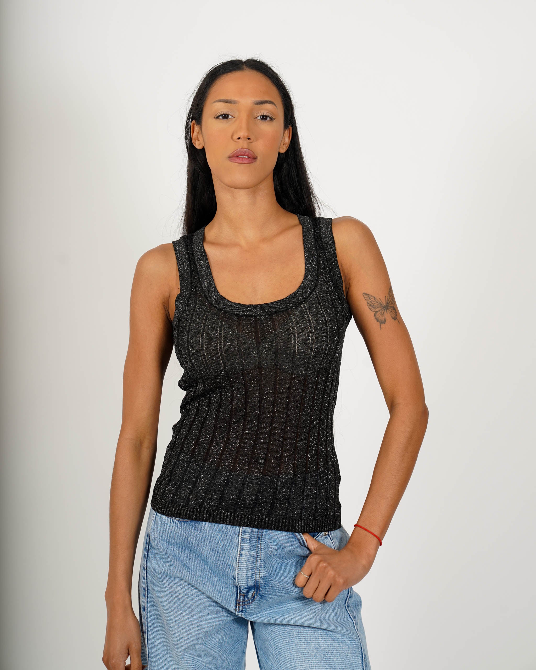 Canotta con trama lurex - Fagotto