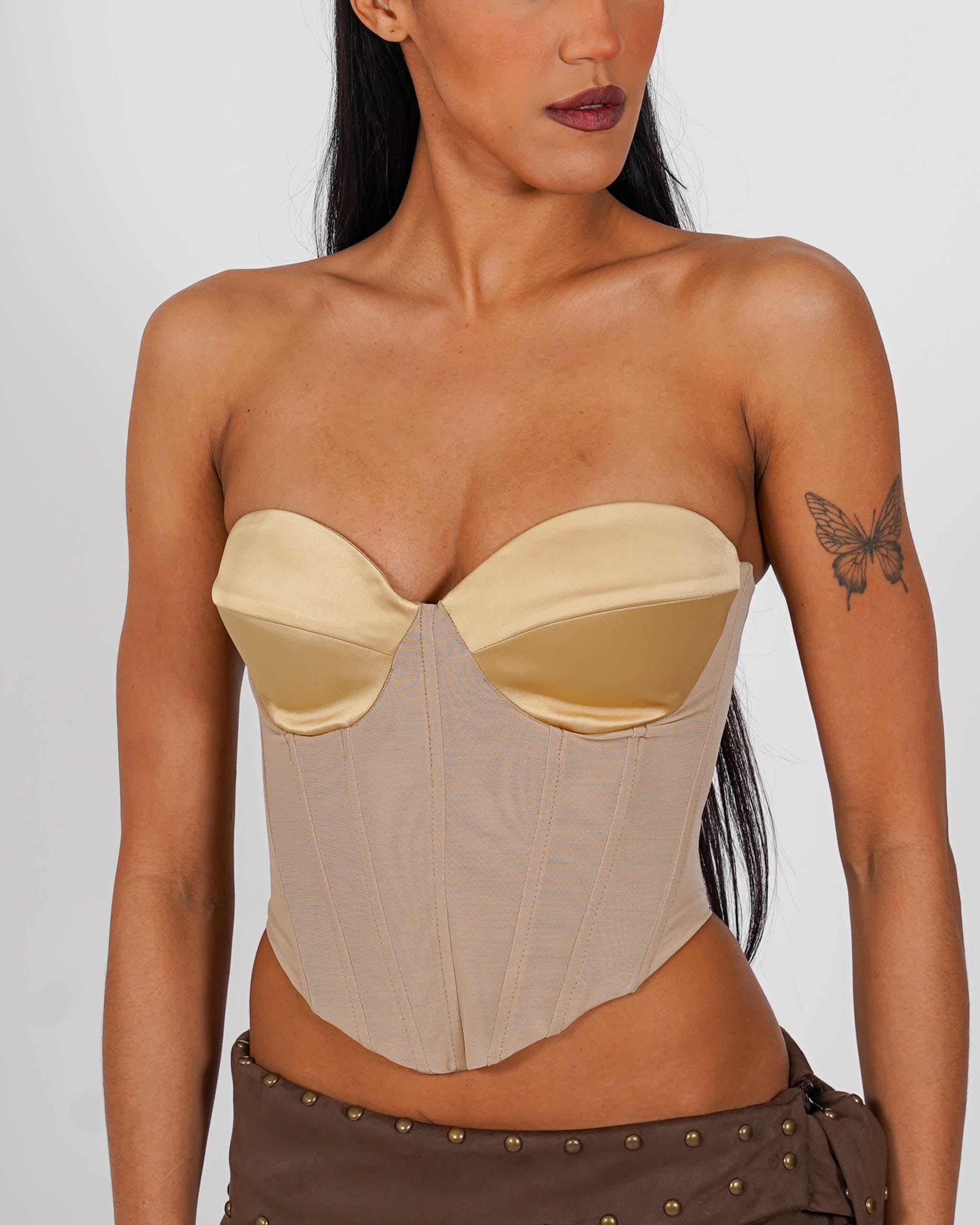 Bustier con zip sul retro - Manila