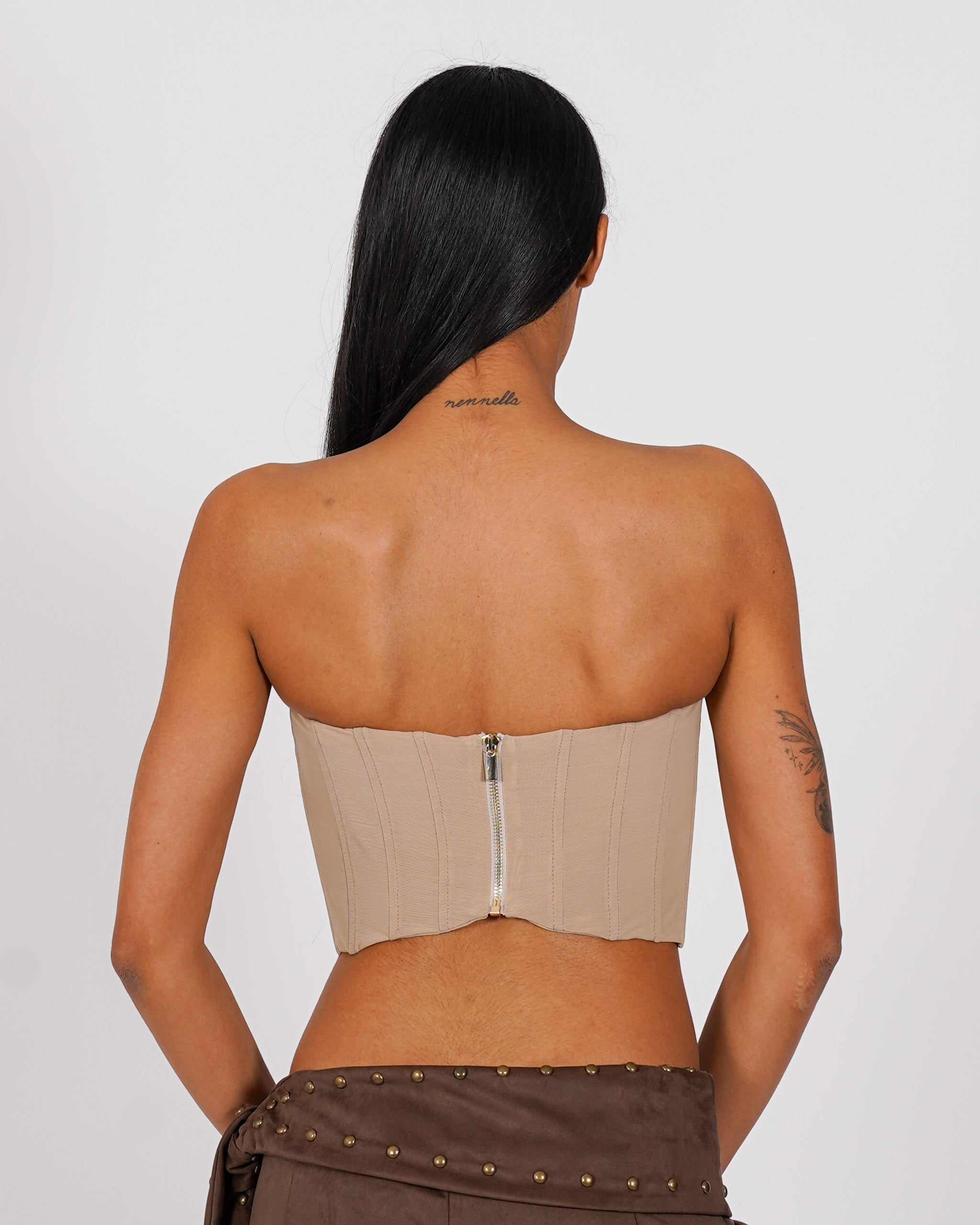 Bustier con zip sul retro - Manila