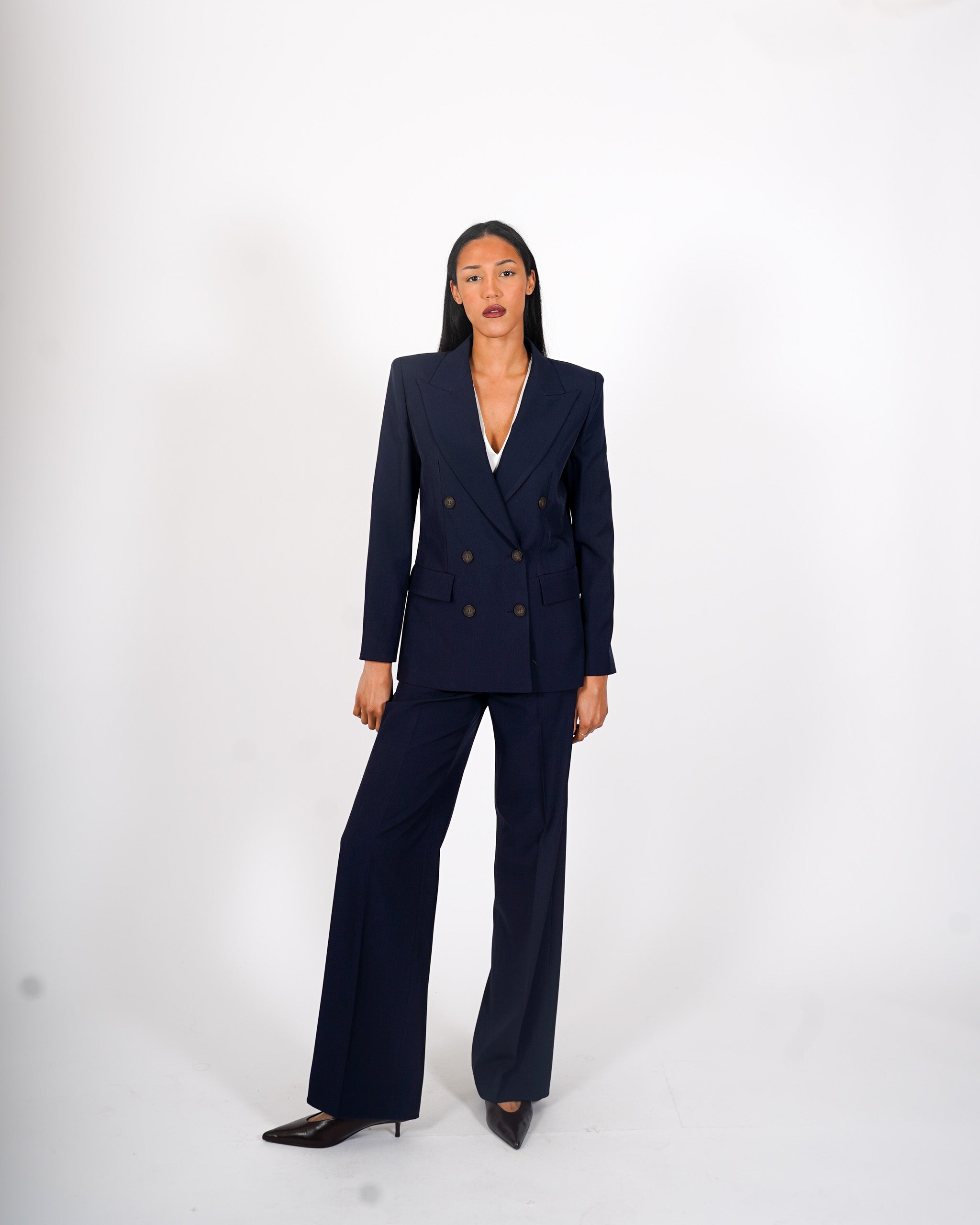 Giacca doppio petto con sei bottoni in ecofibra - Tiffany